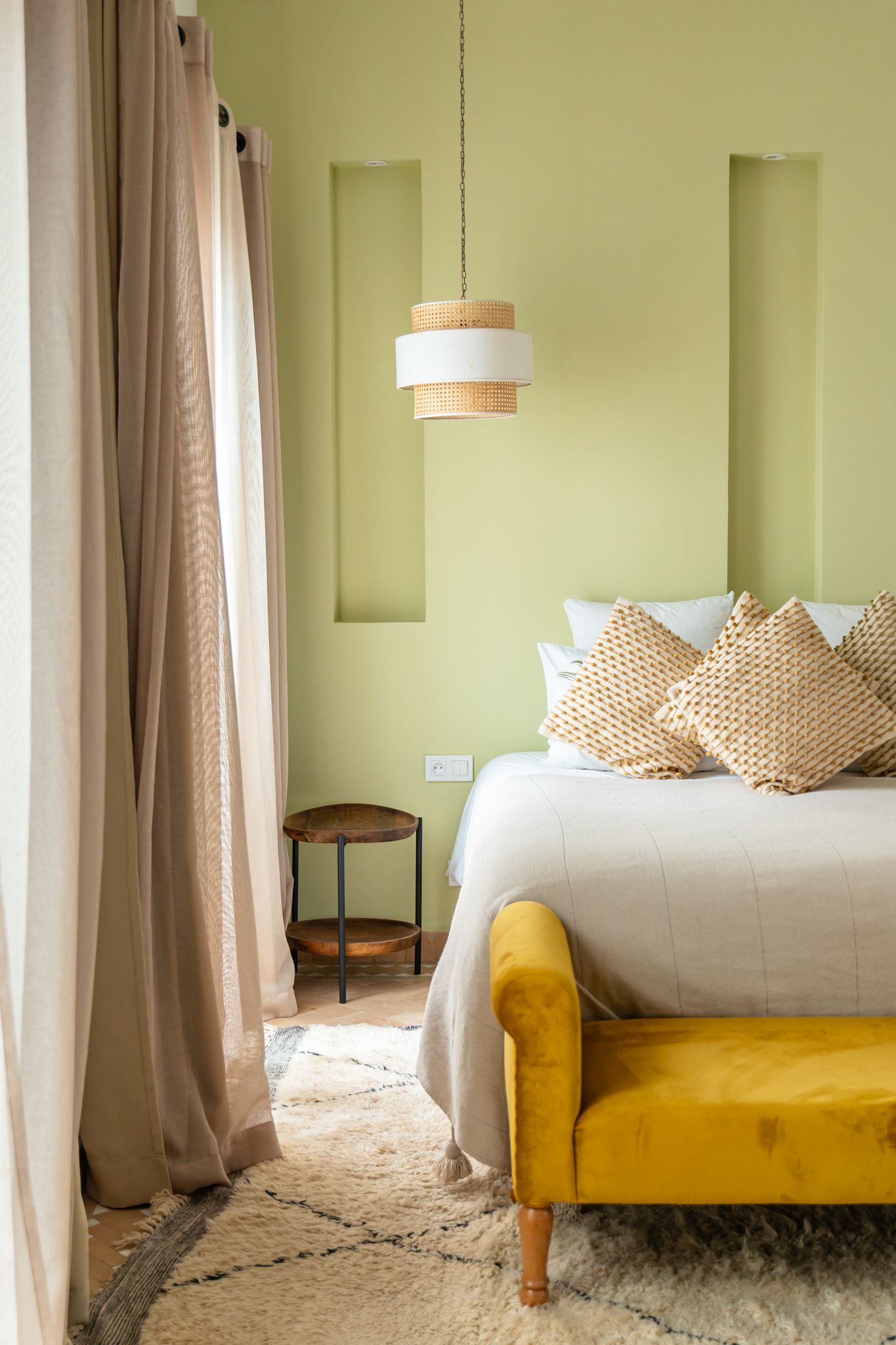Chambre d'une villa, moderne.