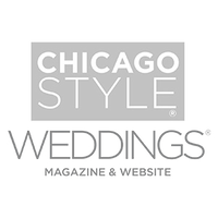 Black and white wedding publication logos displayed in a row.