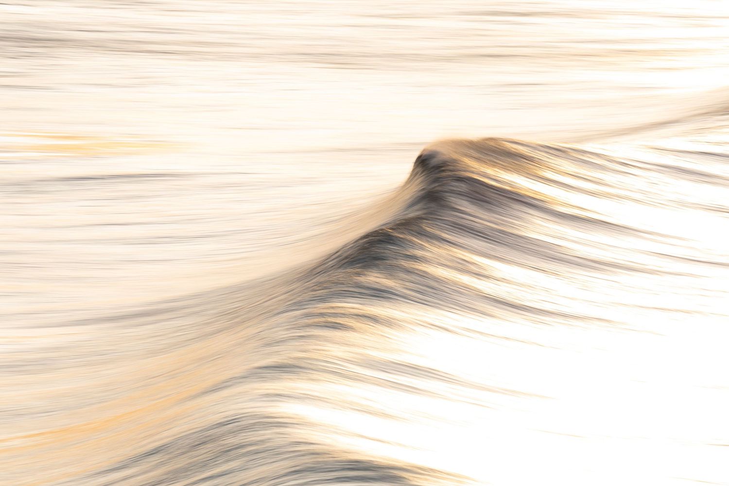 Abstract white rippling waves pattern with soft beige tones.