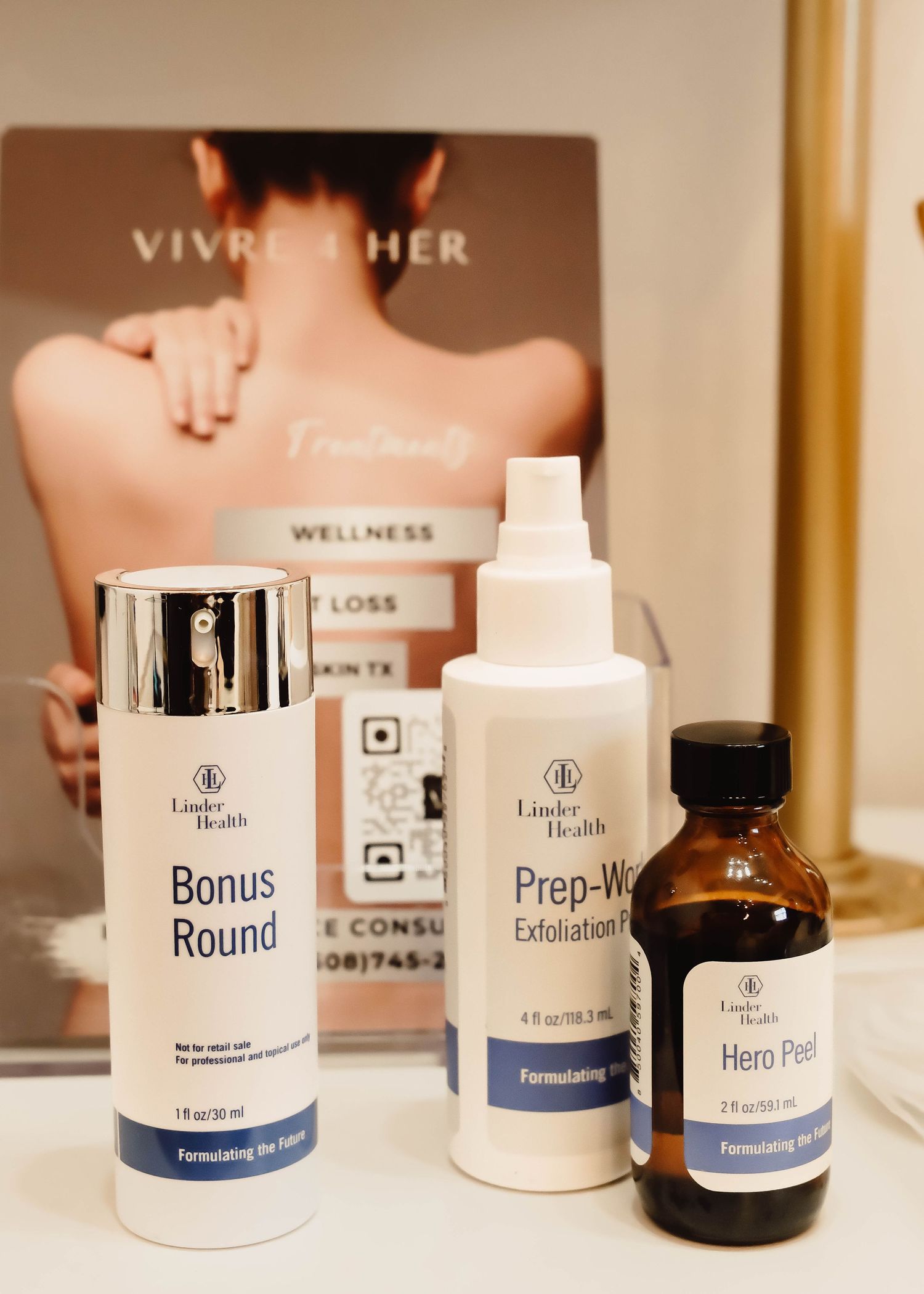 a product photo of products that are used for a Botox company in Madison, Wisconsin.