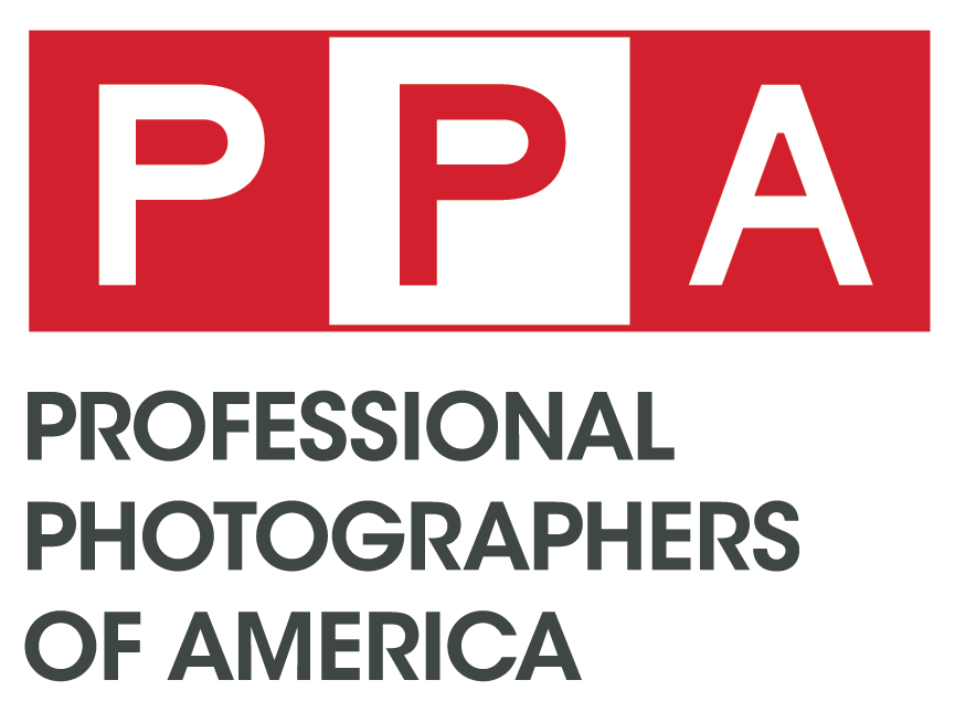 Professional Photographers of America (PPA) logo featuring red squares with white letters on a white background.