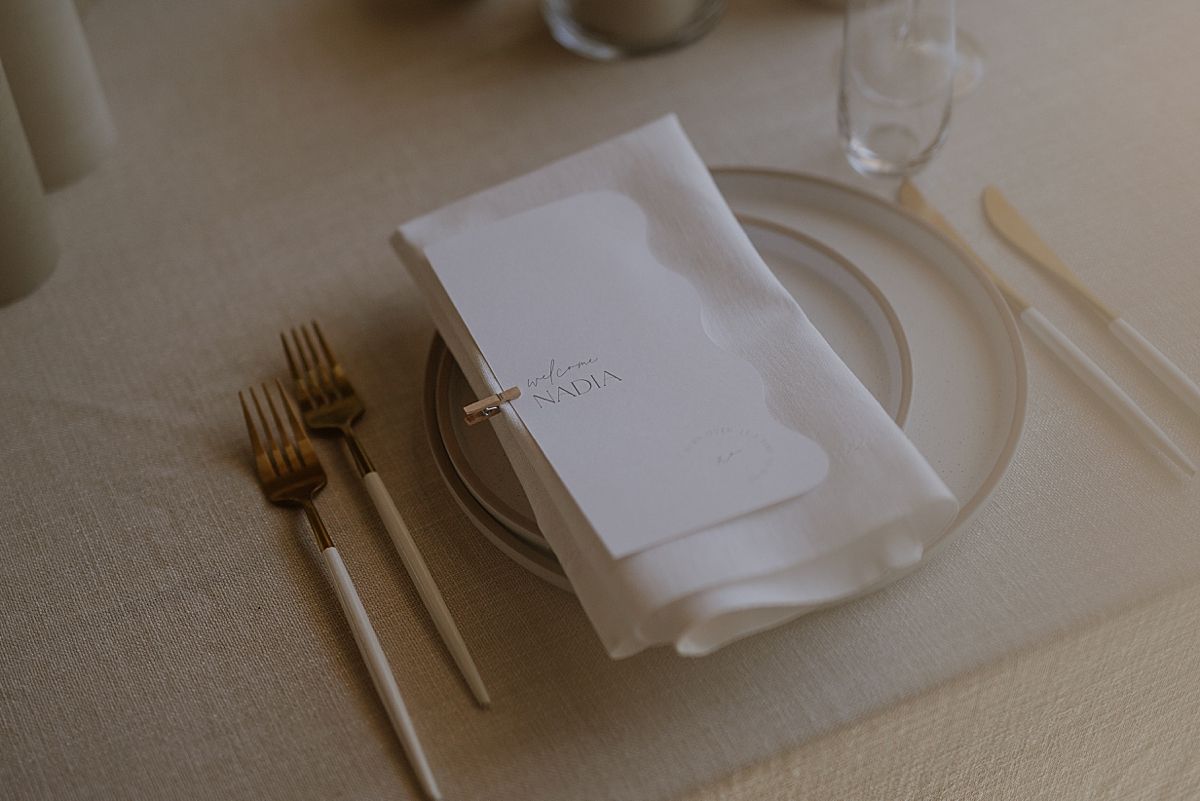 Decor details featuring floral arrangements by Kweek Studios