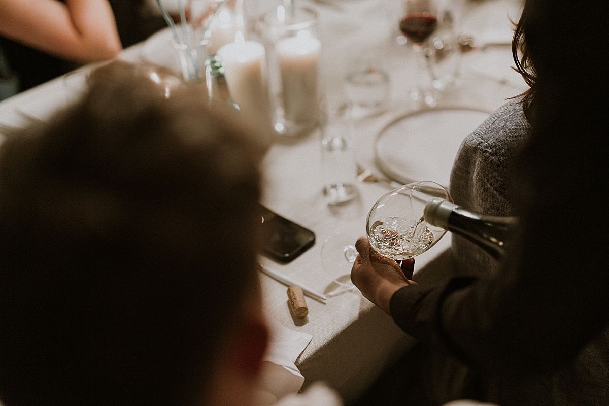 Intimate wedding reception in Cape Dutch venue at Penhill Farm, captured by Kusjka du Plessis