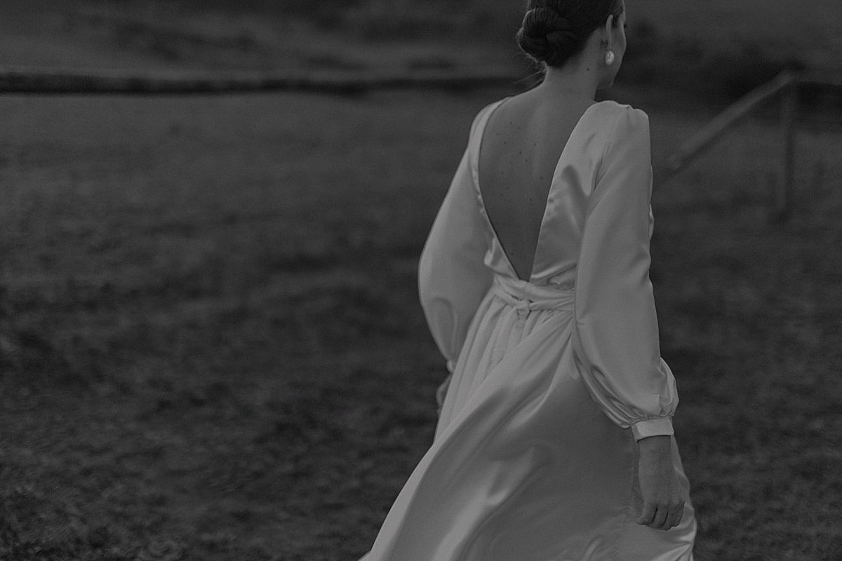 stunning bridal portrait of bride in natural light