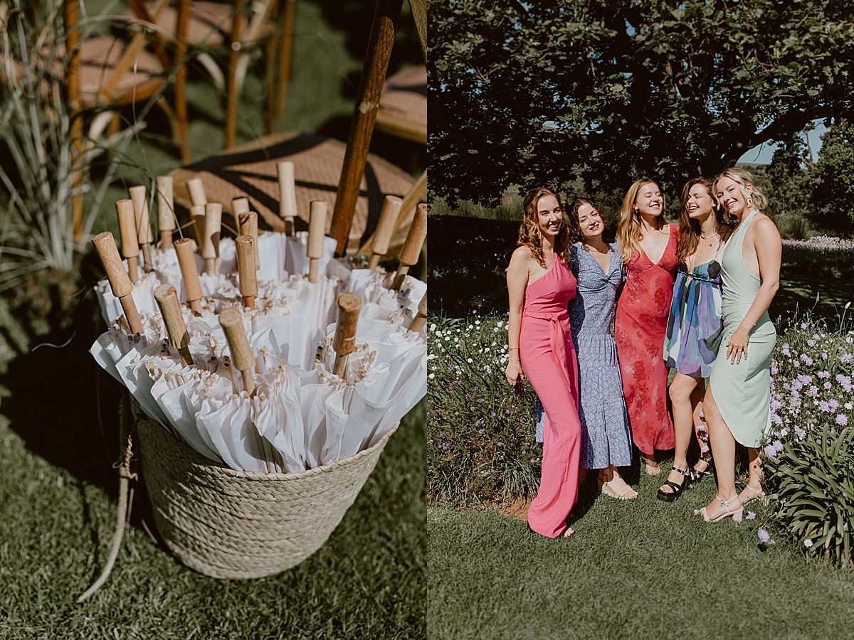 Guests laughing and mingling at intimate Western Cape wedding