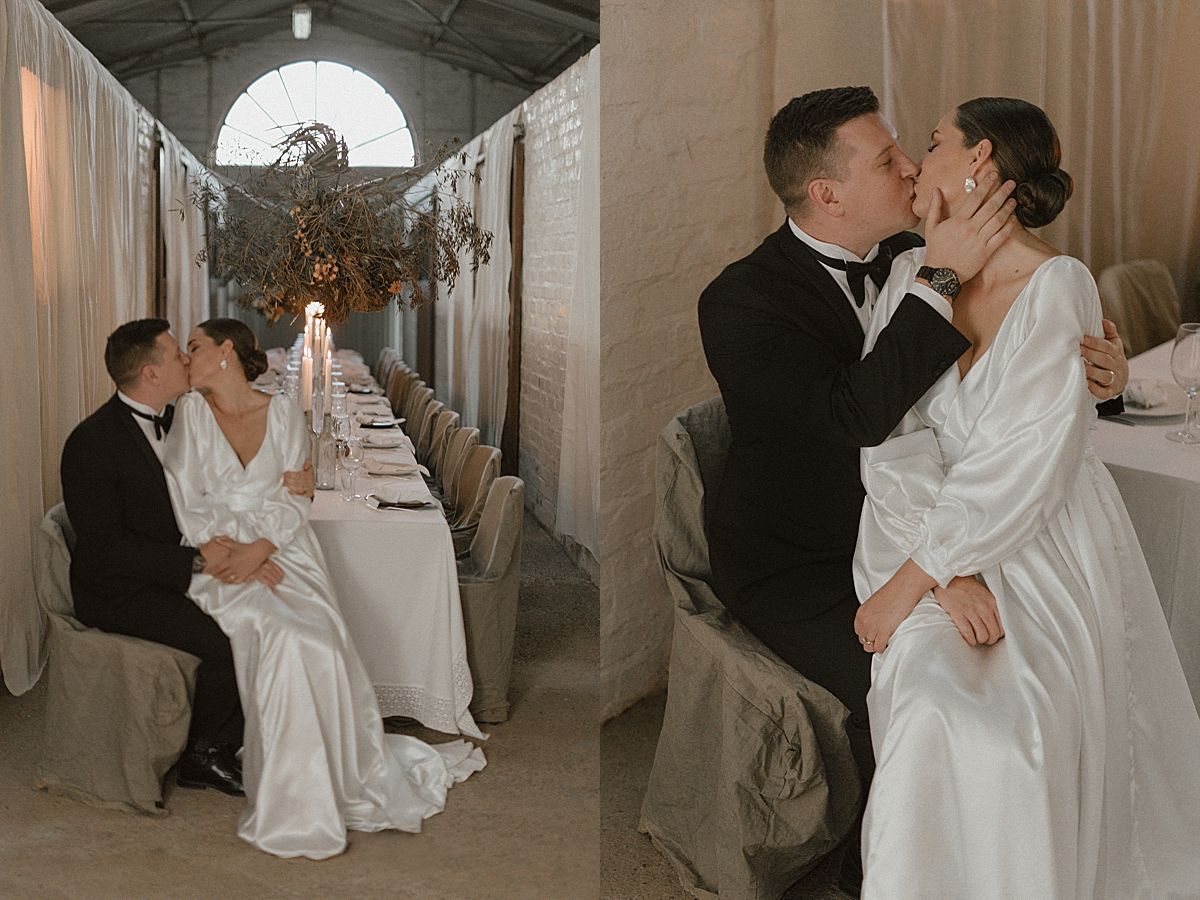 Bride and groom sharing a tender moment in golden sunlight at Cape Town wedding