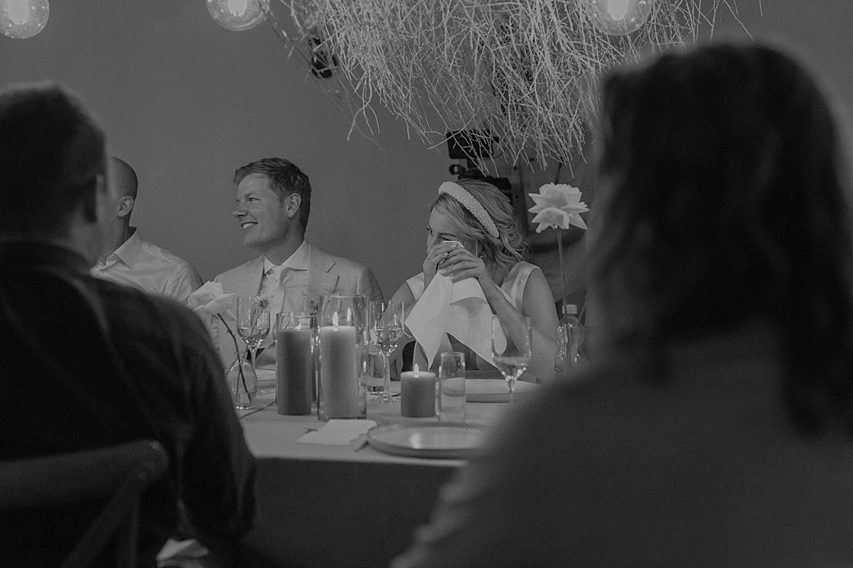 Intimate wedding reception in Cape Dutch venue at Penhill Farm, captured by Kusjka du Plessis