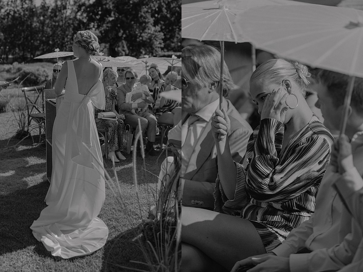 Intimate wedding reception in Cape Dutch venue at Penhill Farm