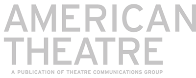American Theatre text displayed in grey minimalist typography.