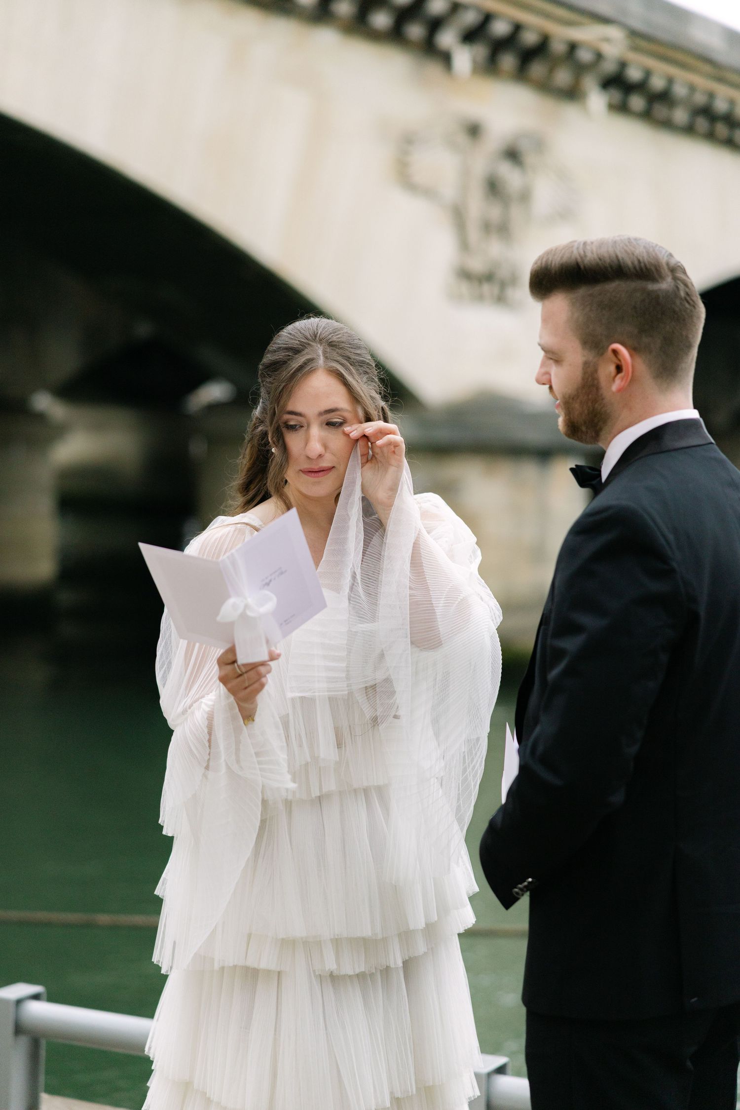 Bride and Groom Elopement in Paris