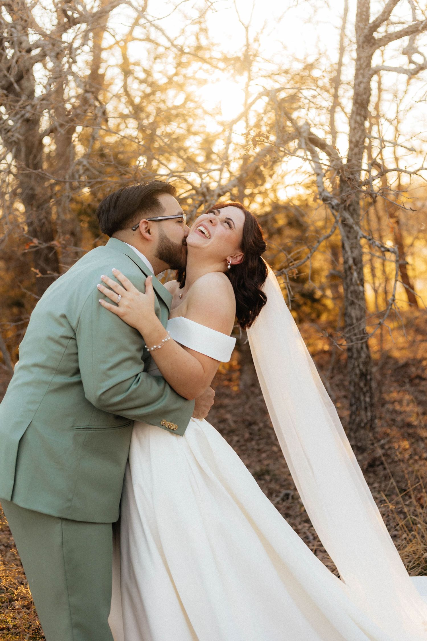 Wedding couples' photos taken by Kaitlyn Fleming Photography at The Springs Wedding Venue in Aubrey, TX.