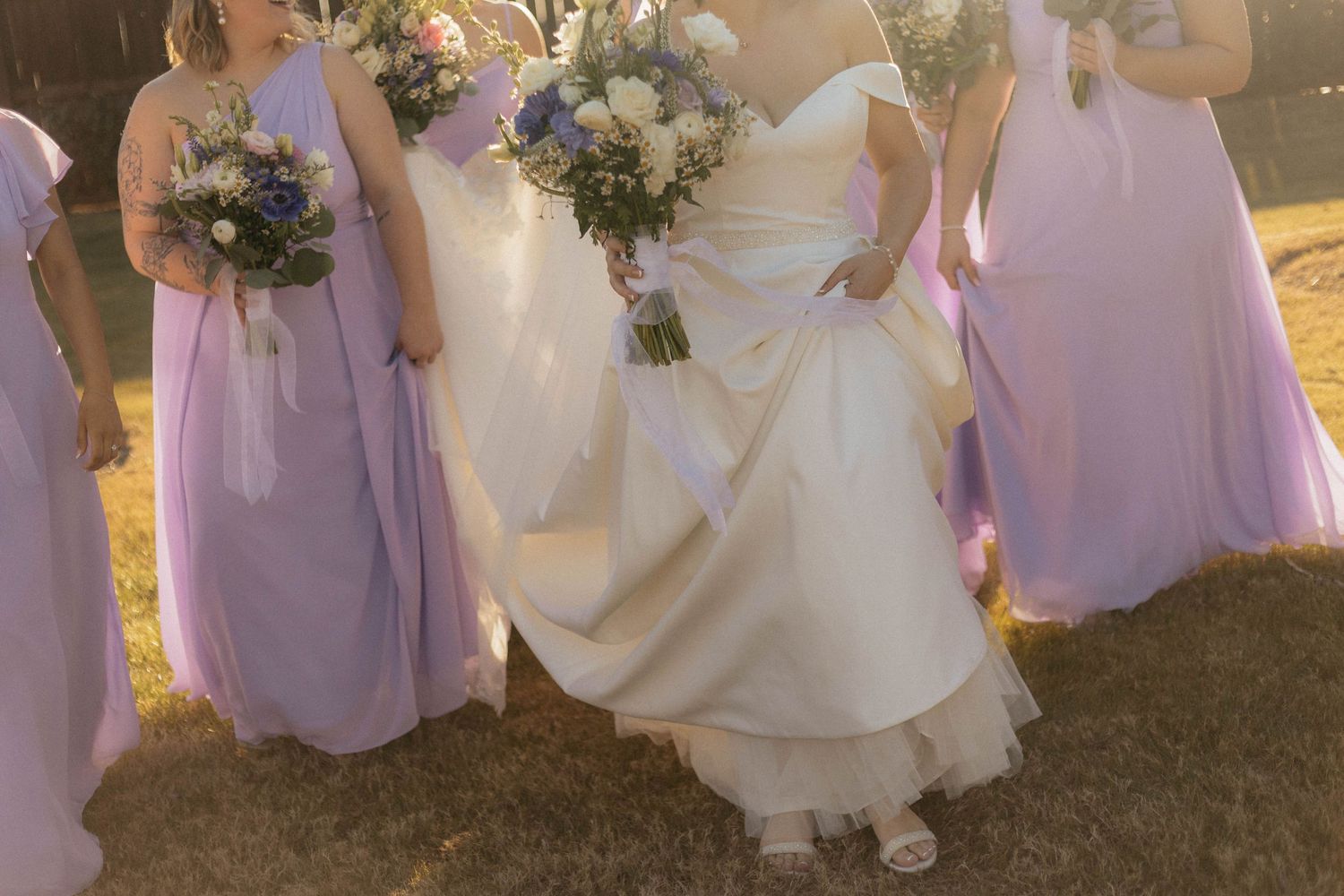 Wedding bridesmaids' photos taken by Kaitlyn Fleming Photography at The Springs Wedding Venue in Aubrey, TX.