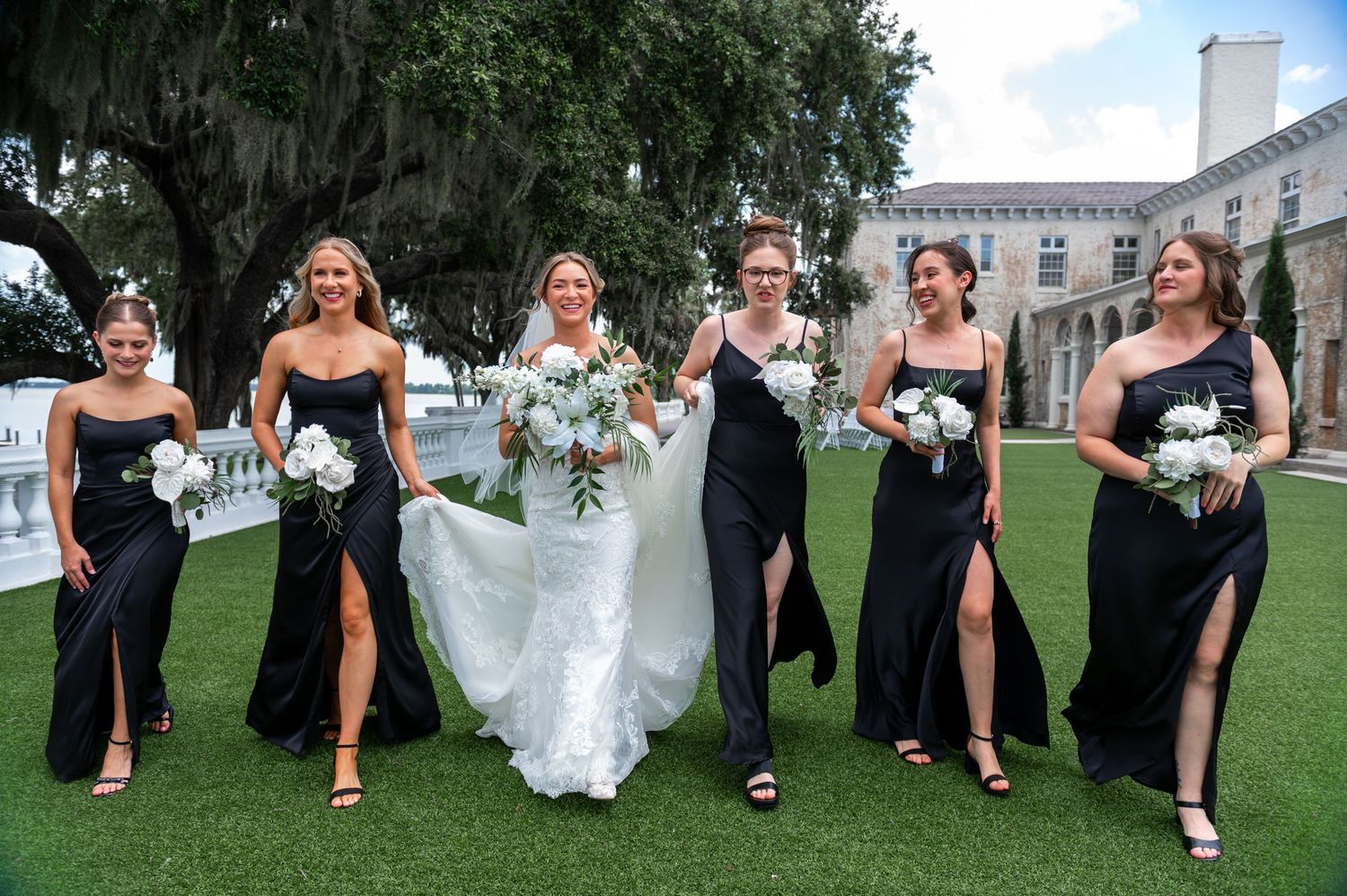 Sparkler exit captured by top Florida wedding photographers