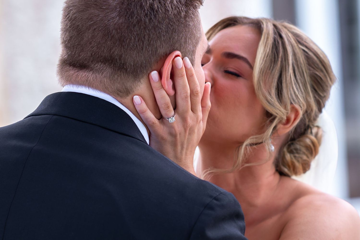 Candid laughter from bridal party captured by wedding photographers in South Florida