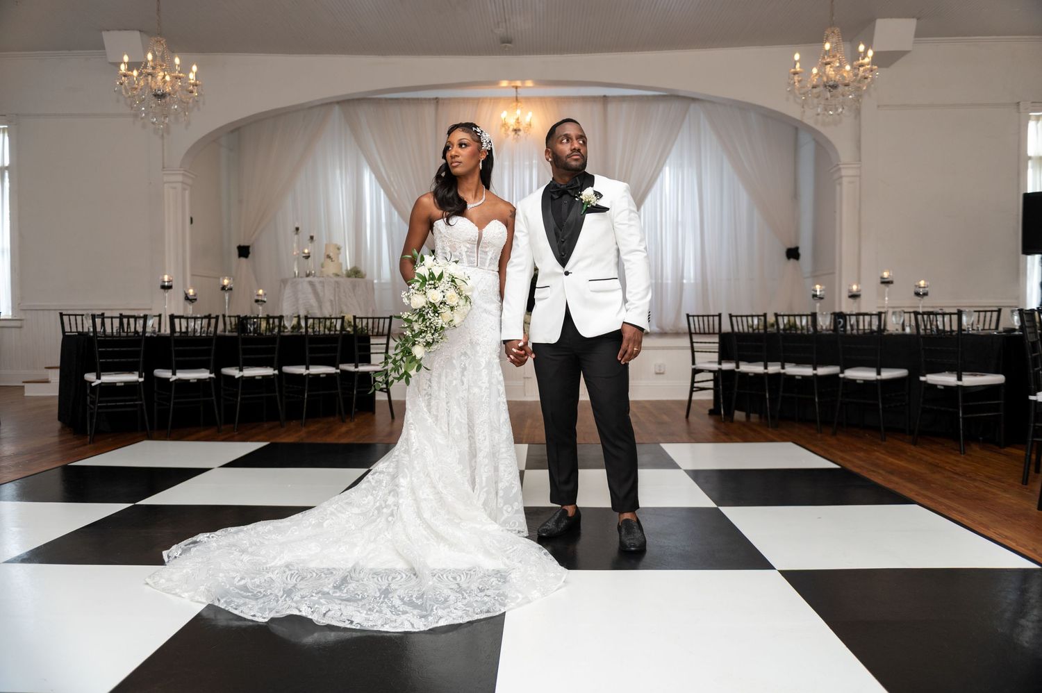 Bride and groom portraits at Venue 1902 by luxury wedding photographers in Florida
