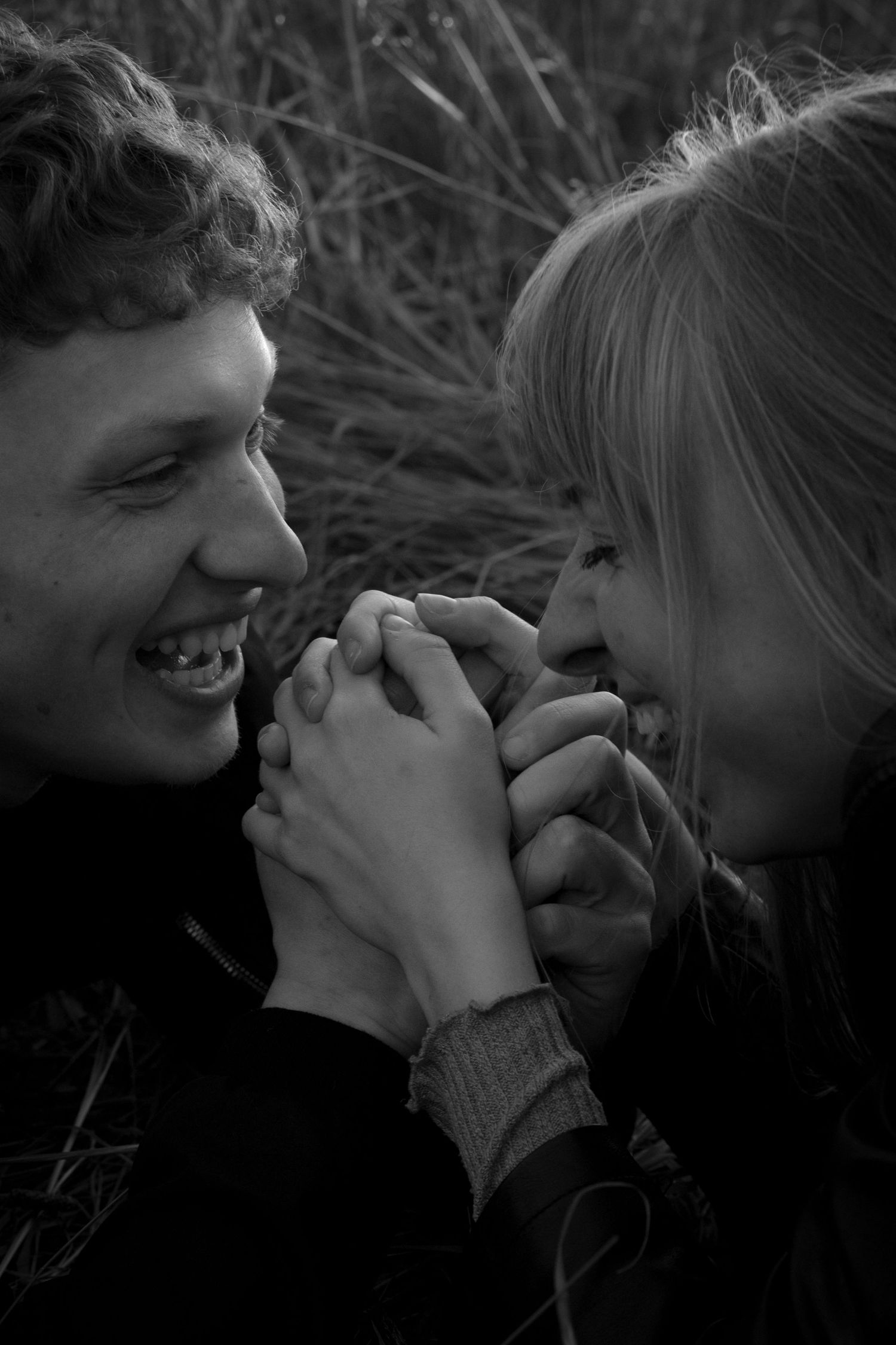 Natalia and David sharing a quiet moment in the hills