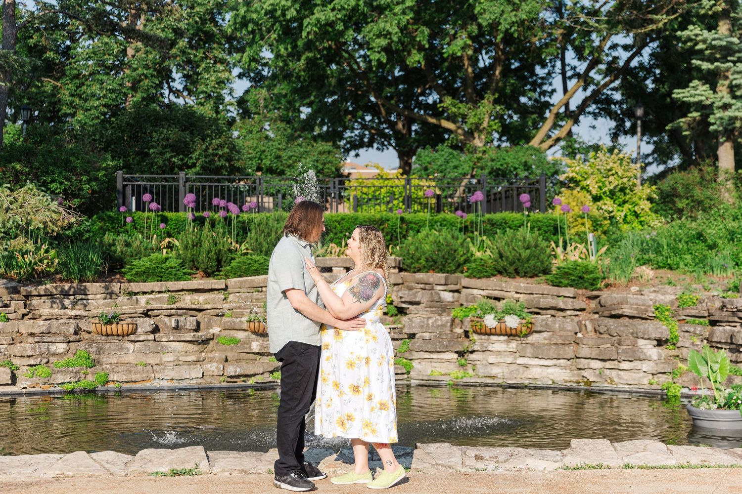 Lombard IL engagement photos by Chicago wedding photographer