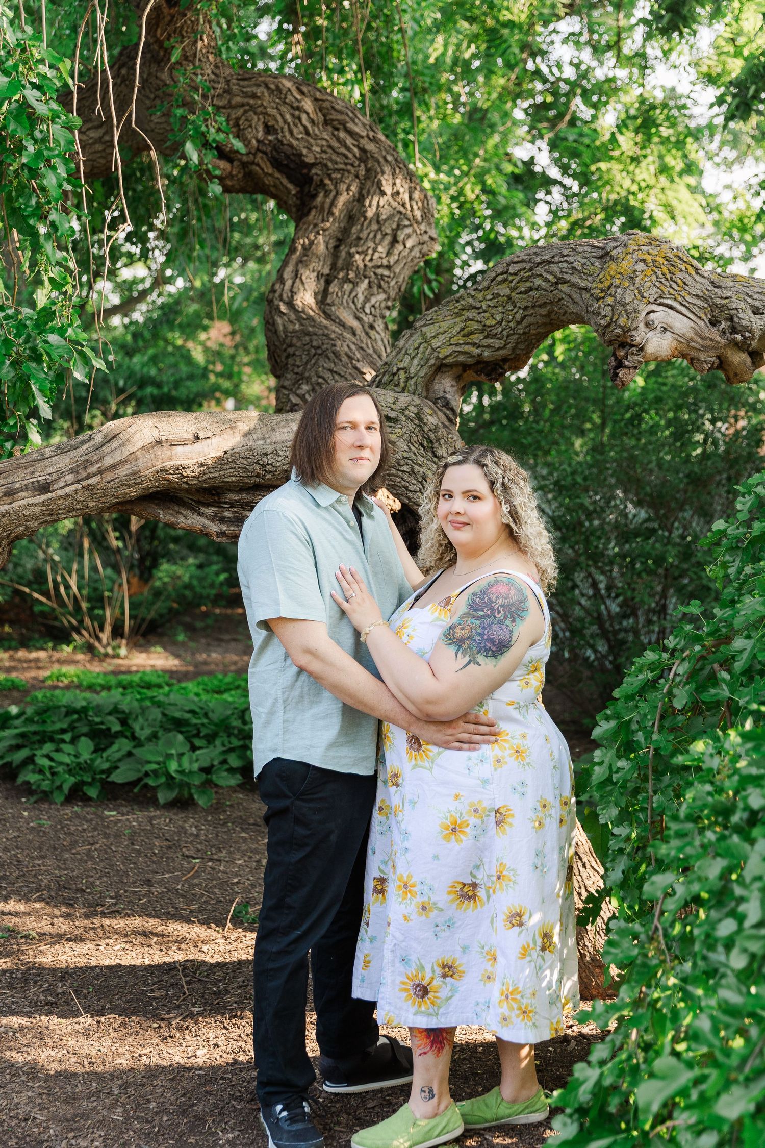 Lilacia Park Lombard IL engagement photography summer session