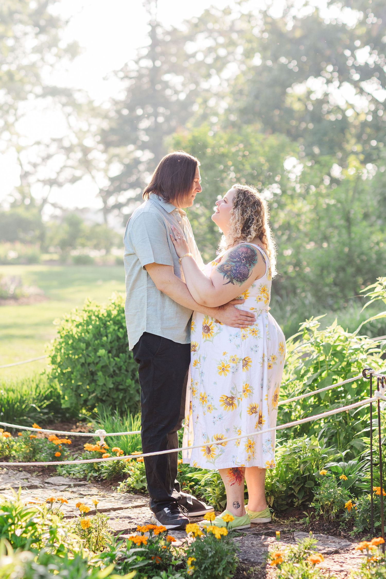 Lilacia Park Lombard IL engagement photography summer session