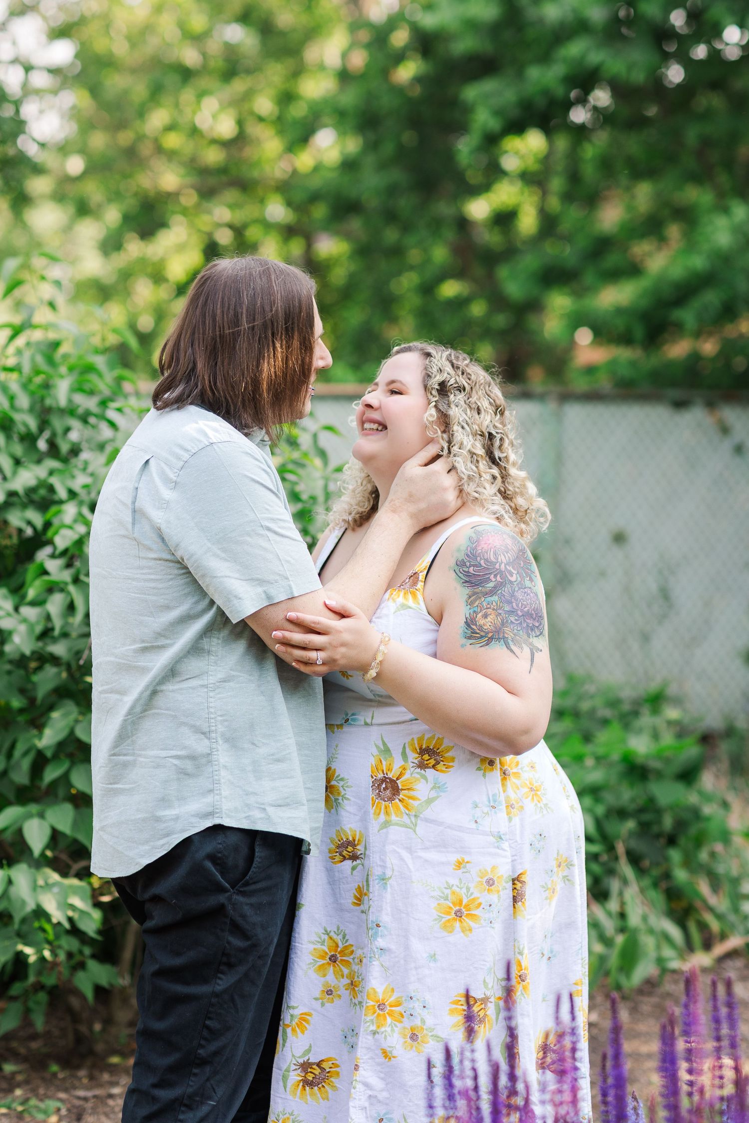 Lombard IL engagement photos by Chicago wedding photographer