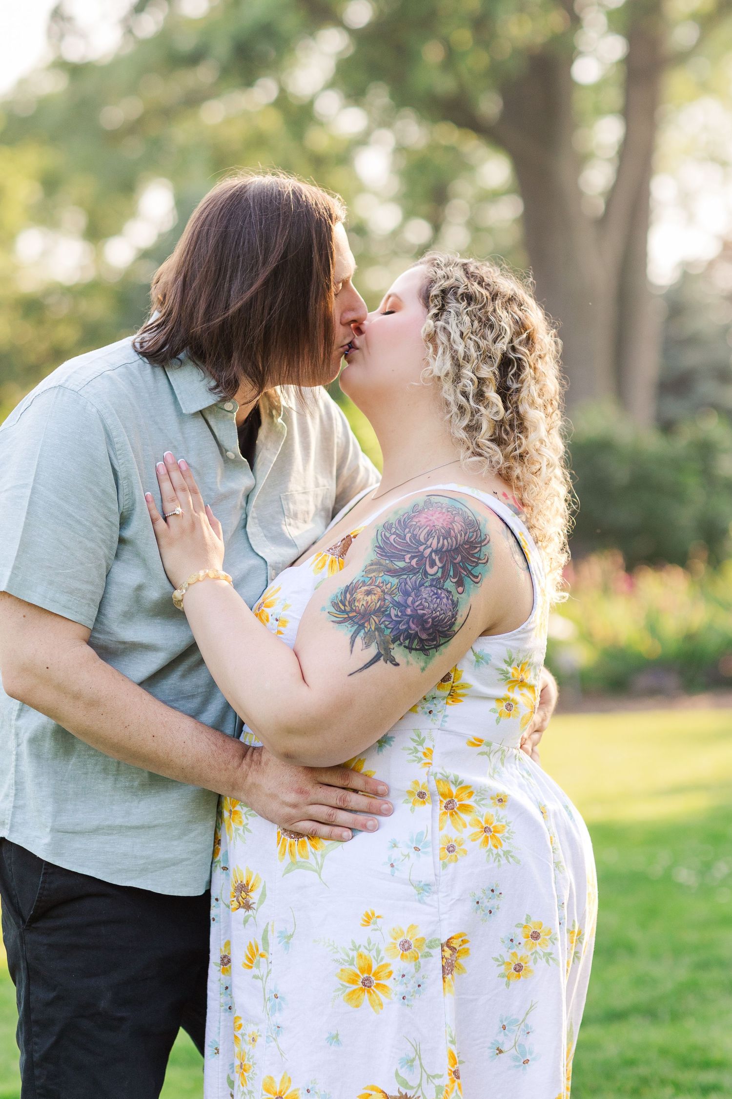 Lombard IL engagement photos by Chicago wedding photographer