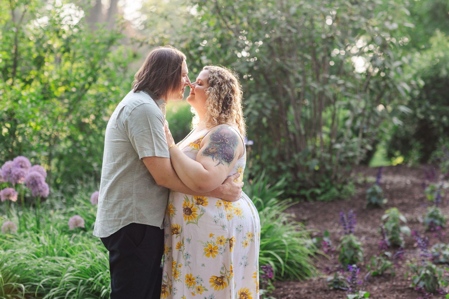 Lombard IL engagement photos by Chicago wedding photographer