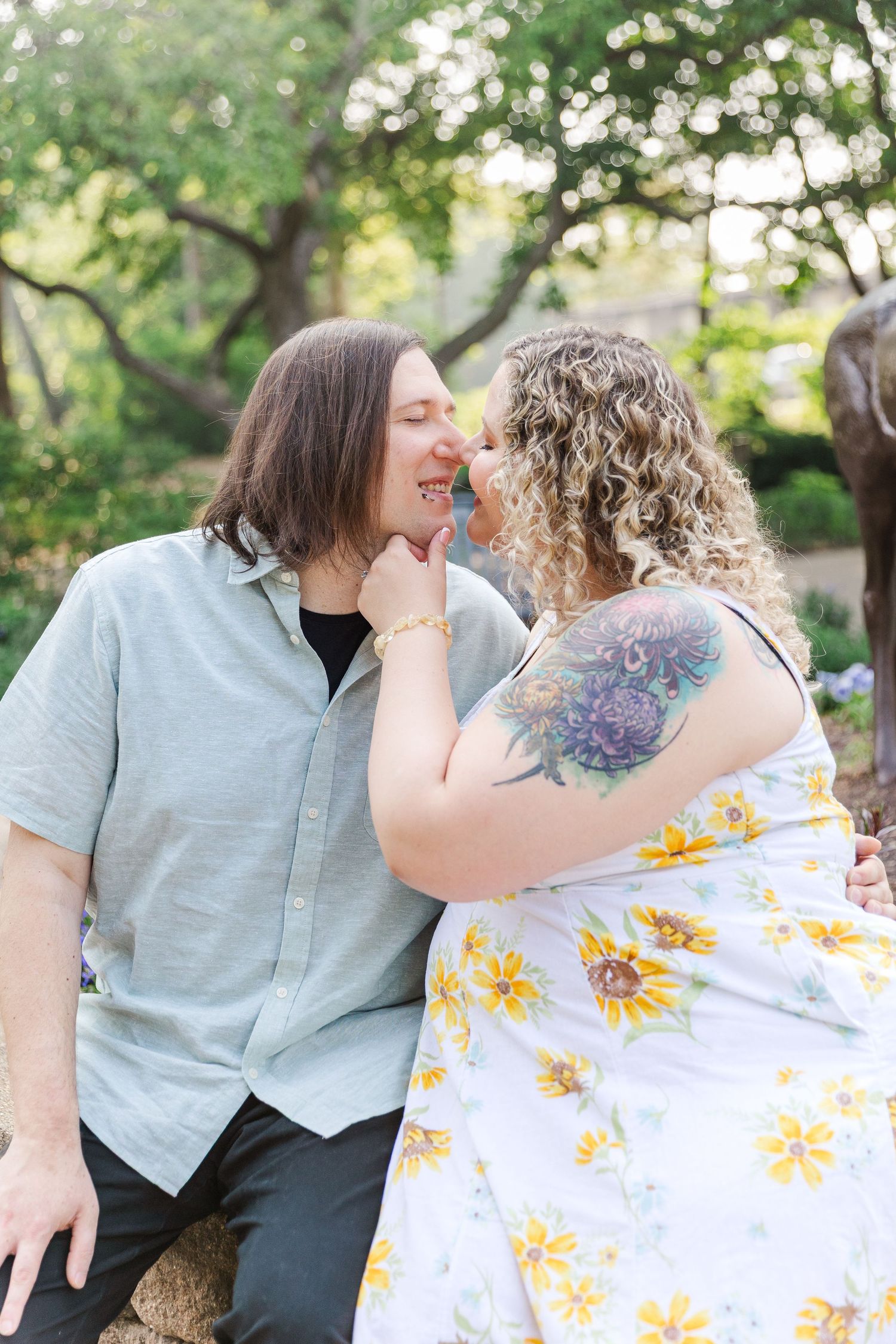 Lilacia Park Lombard IL engagement photography summer session