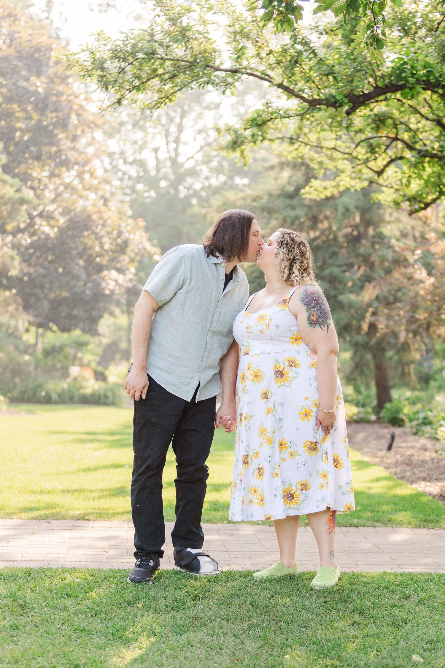 Lombard IL engagement photos by Chicago wedding photographer