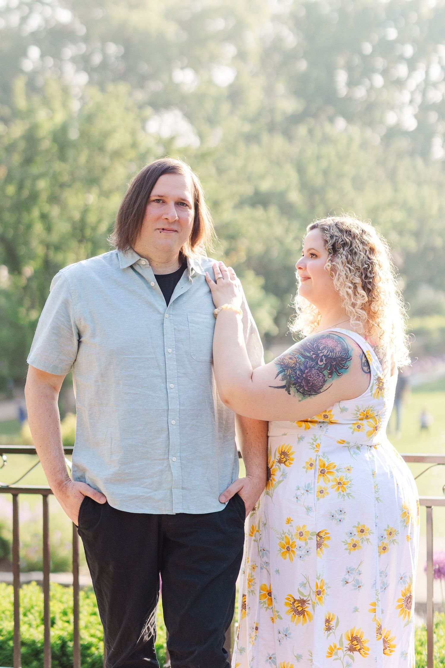 Lombard IL engagement photos by Chicago wedding photographer