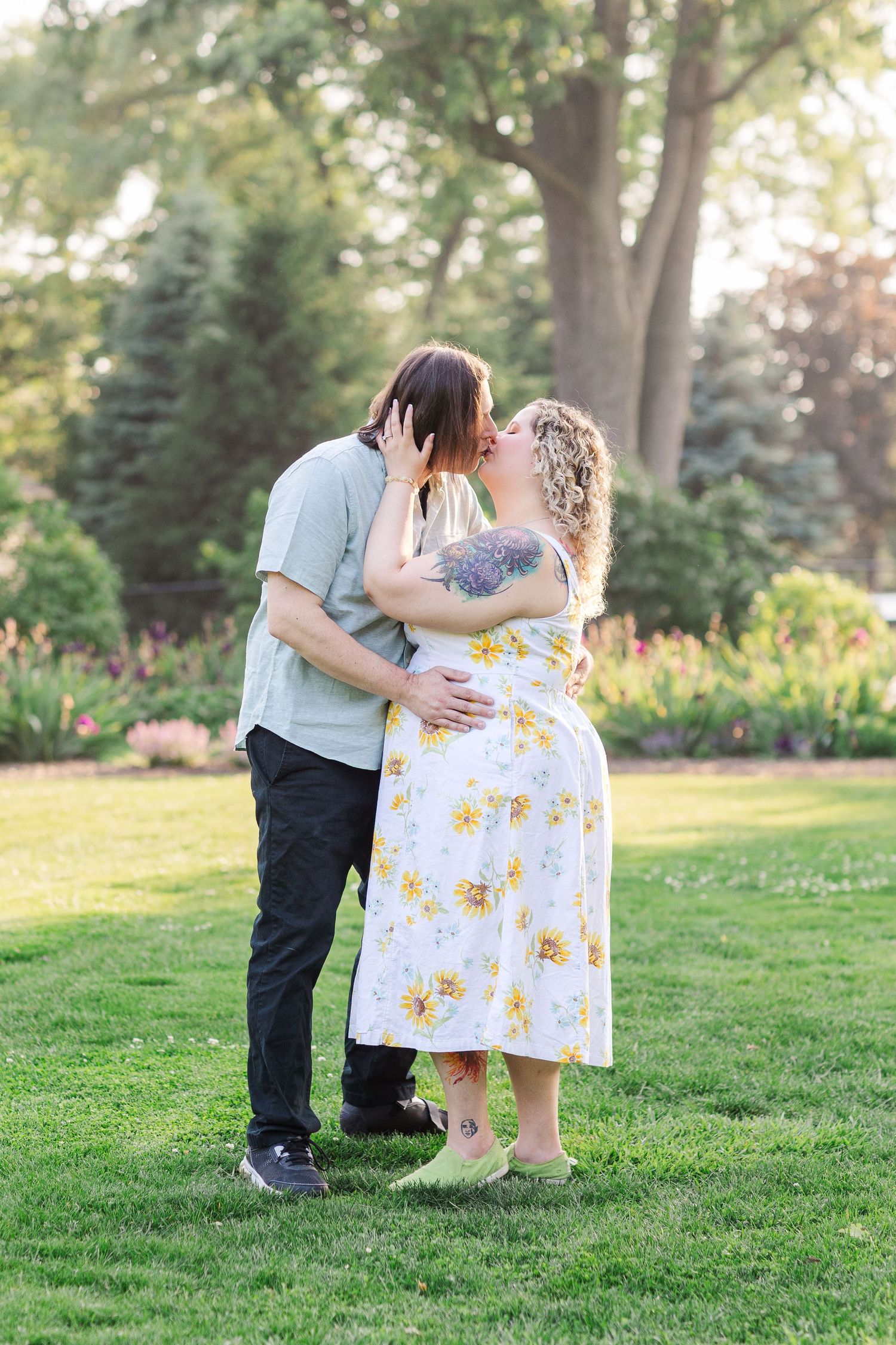 Lilacia Park Lombard IL engagement photography summer session