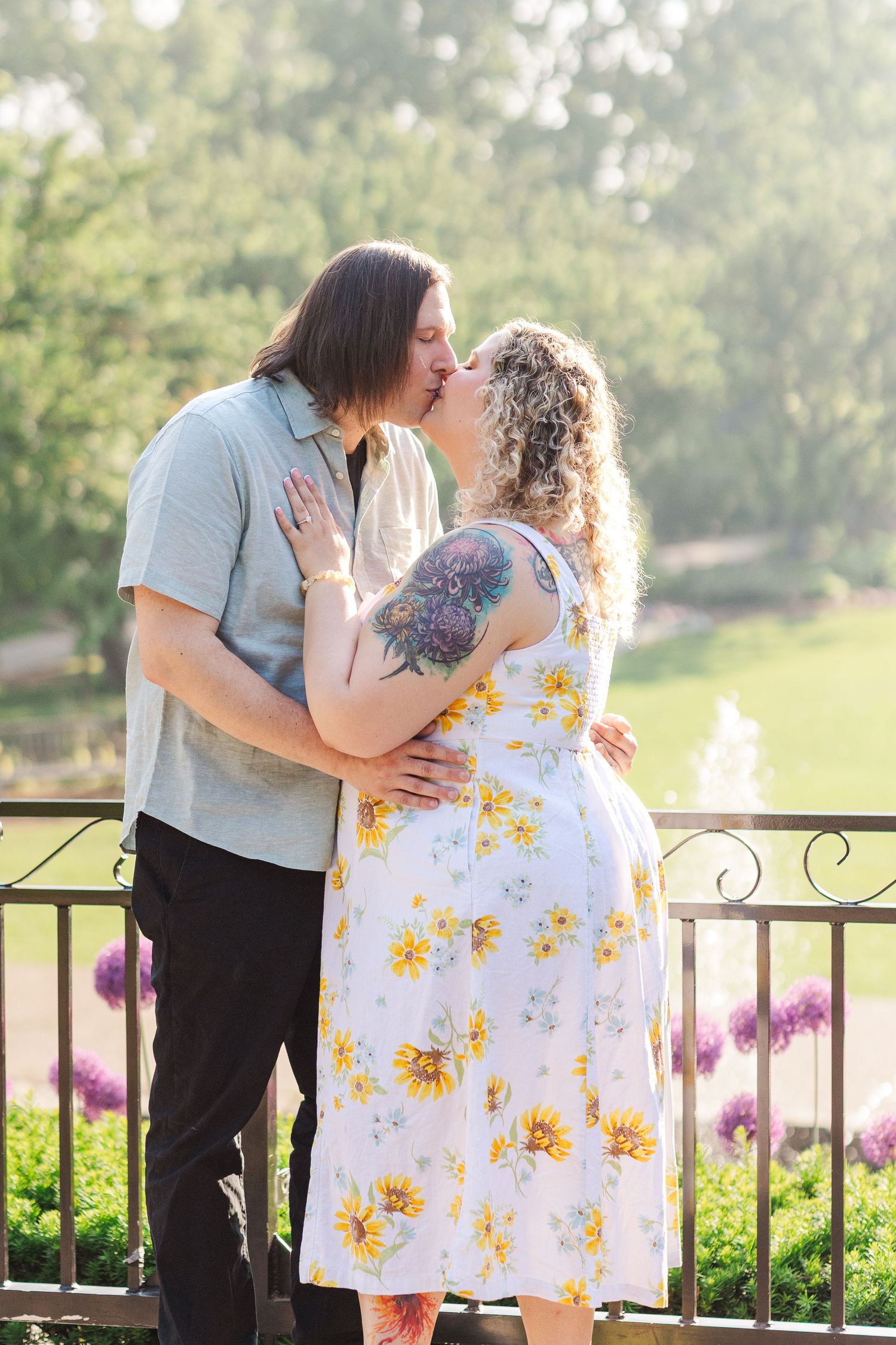 Lilacia Park Lombard IL engagement photography summer session