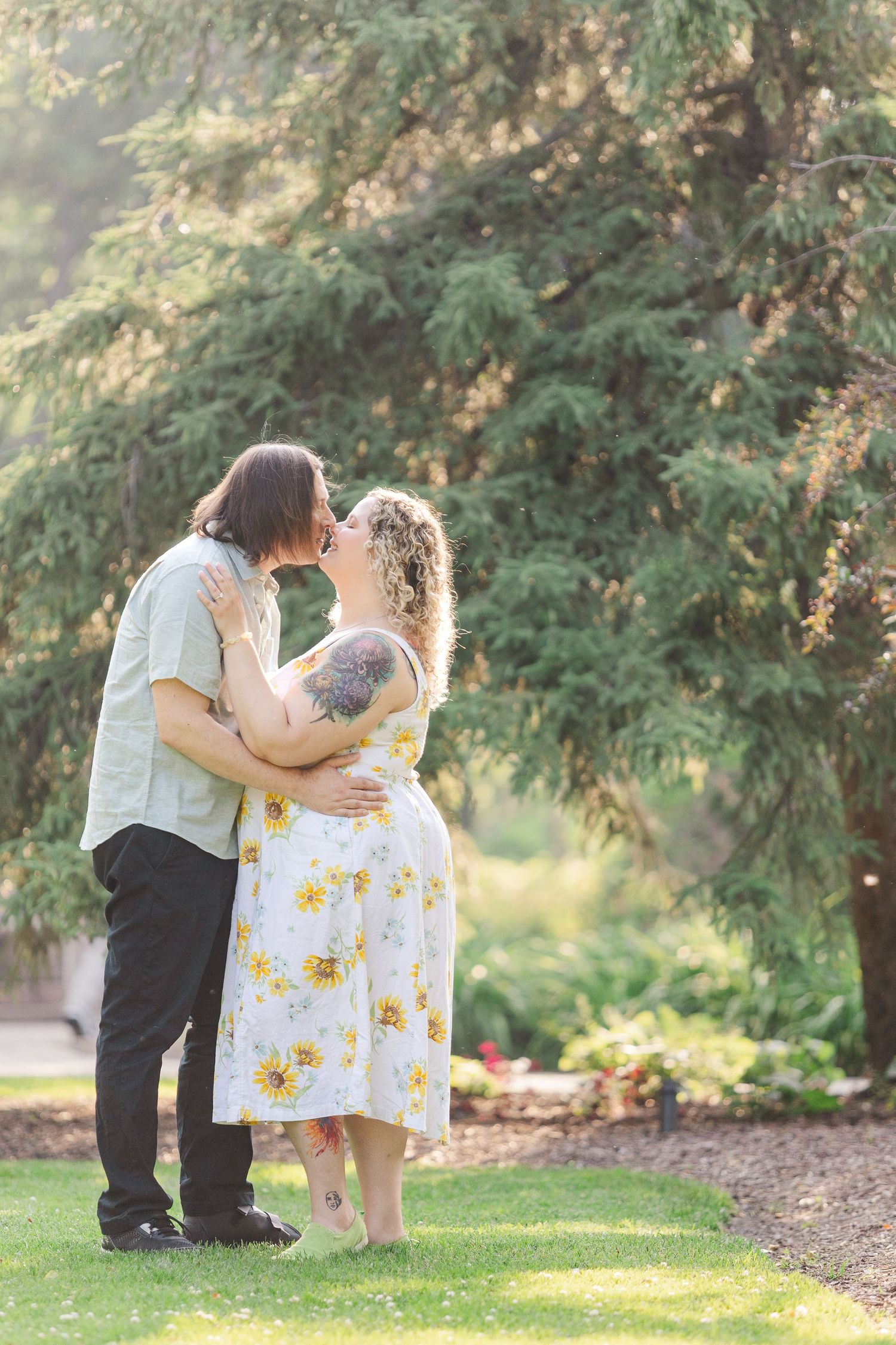 Lilacia Park Lombard IL engagement photography summer session