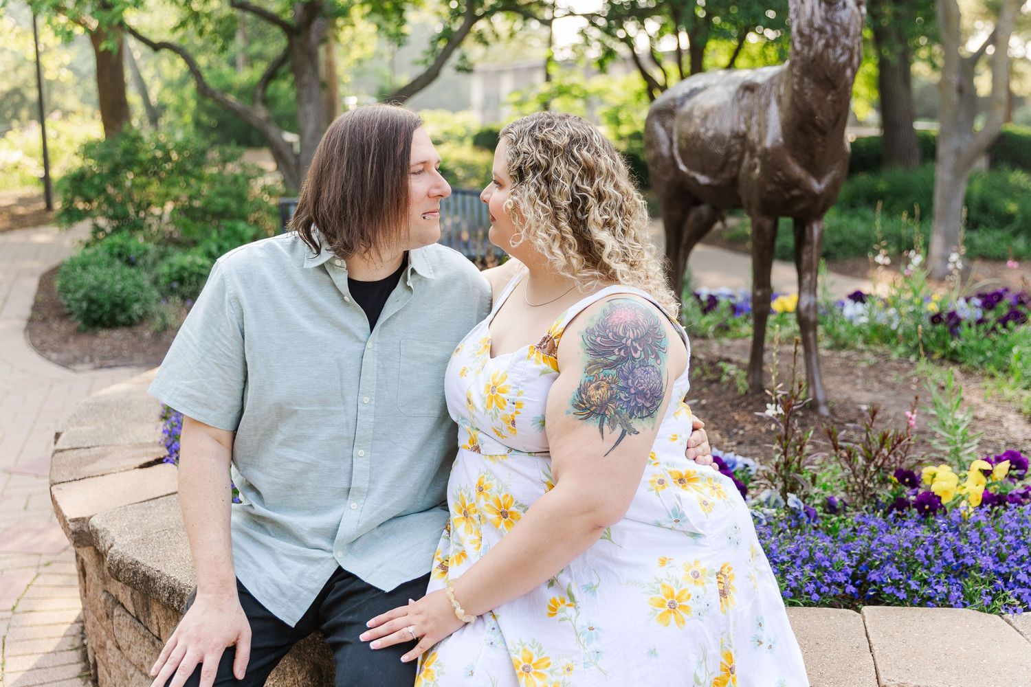 Lombard IL engagement photos by Chicago wedding photographer