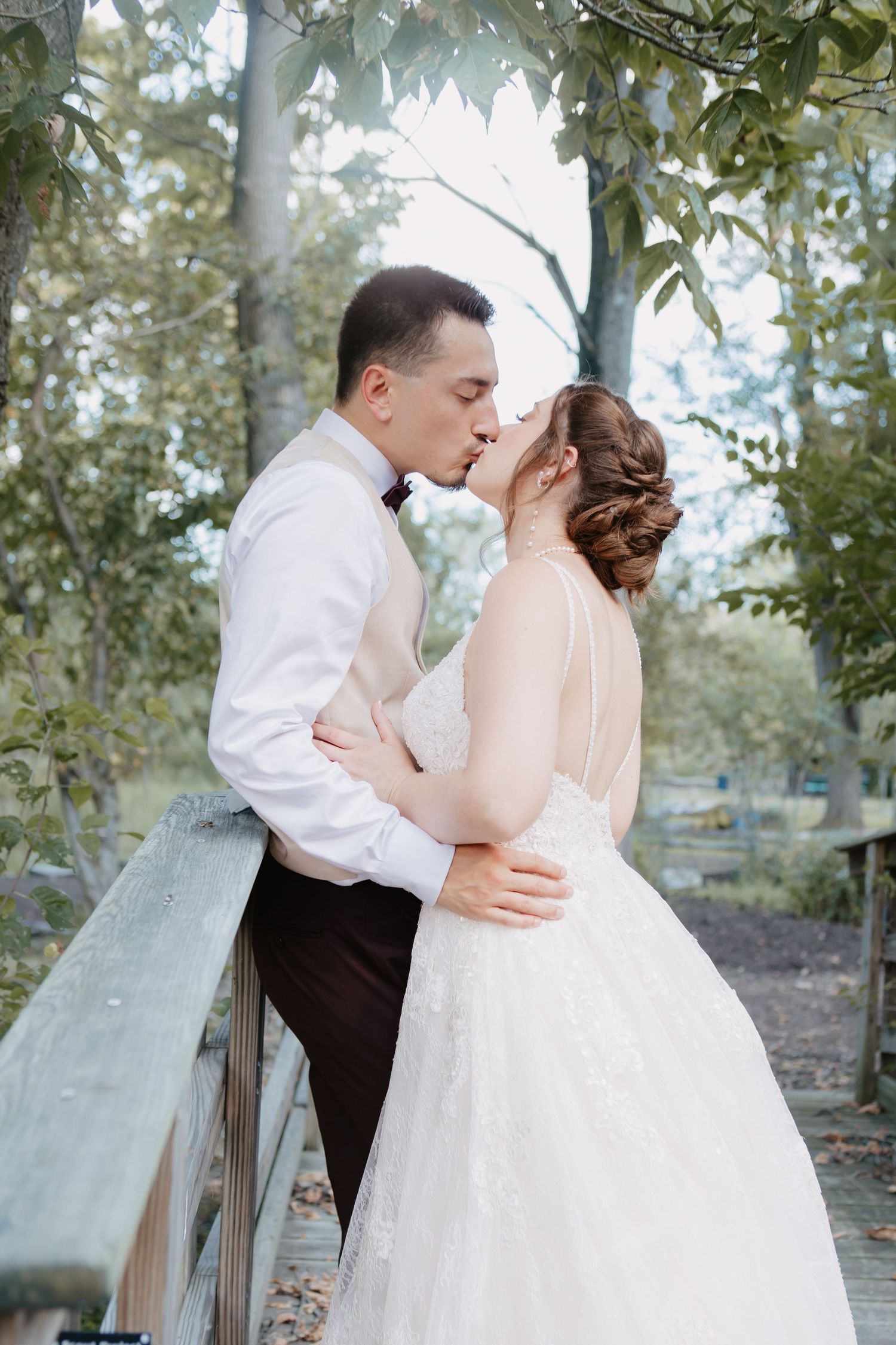 Elegant couple portrait at a Pennsylvania venue, romantic film wedding photography.