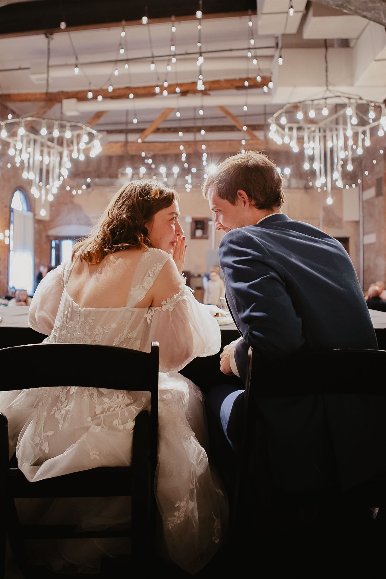 Editorial bright photo of a wedding reception in Alburtis, PA