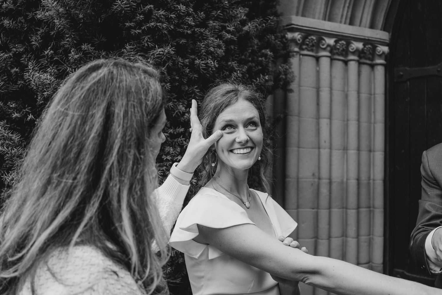 beautiful wedding portrait at st catherine bell chapel in Fayetteville arkansas by northwest arkansas best photographer for intimate wedding