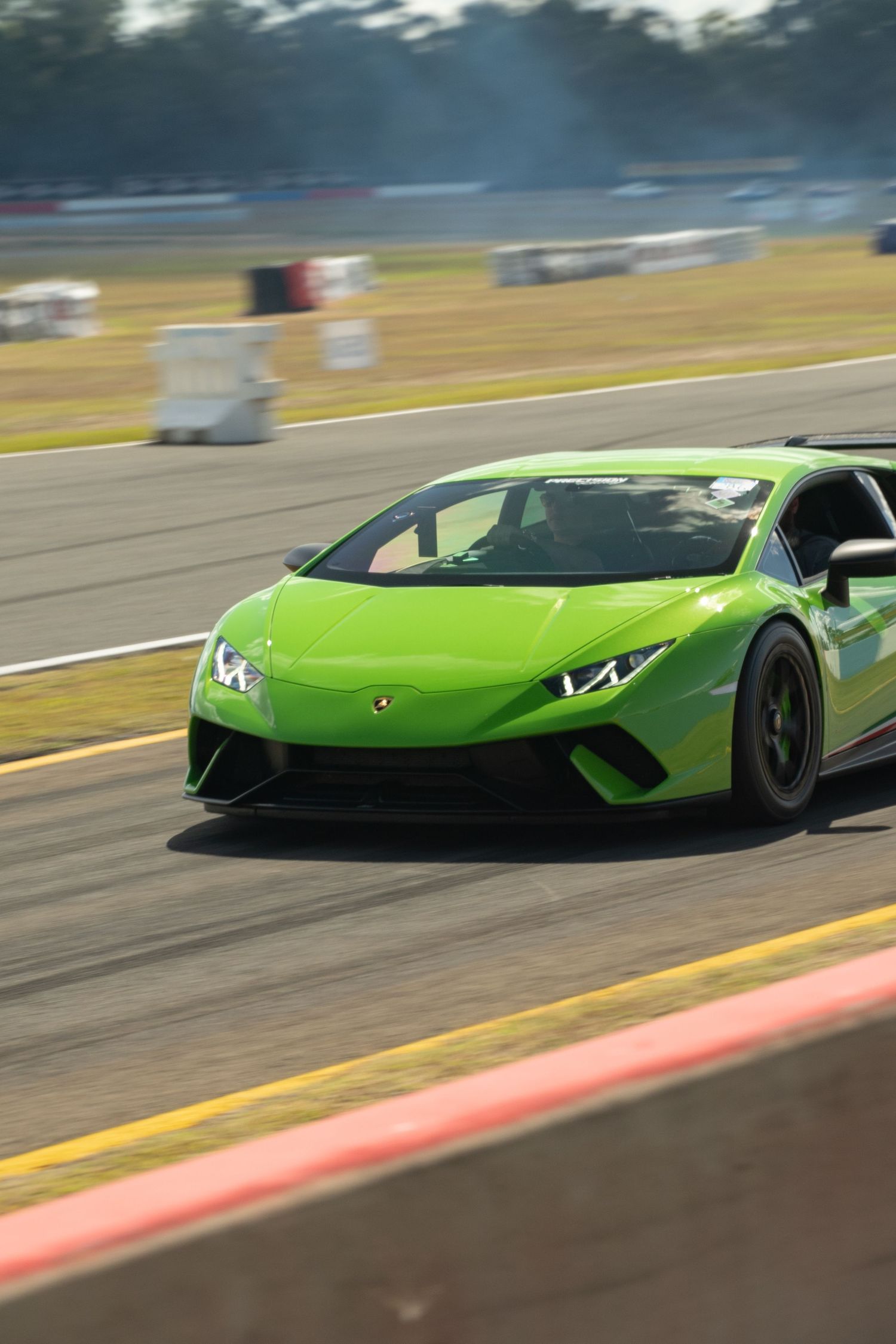 Aventador Cruising on track