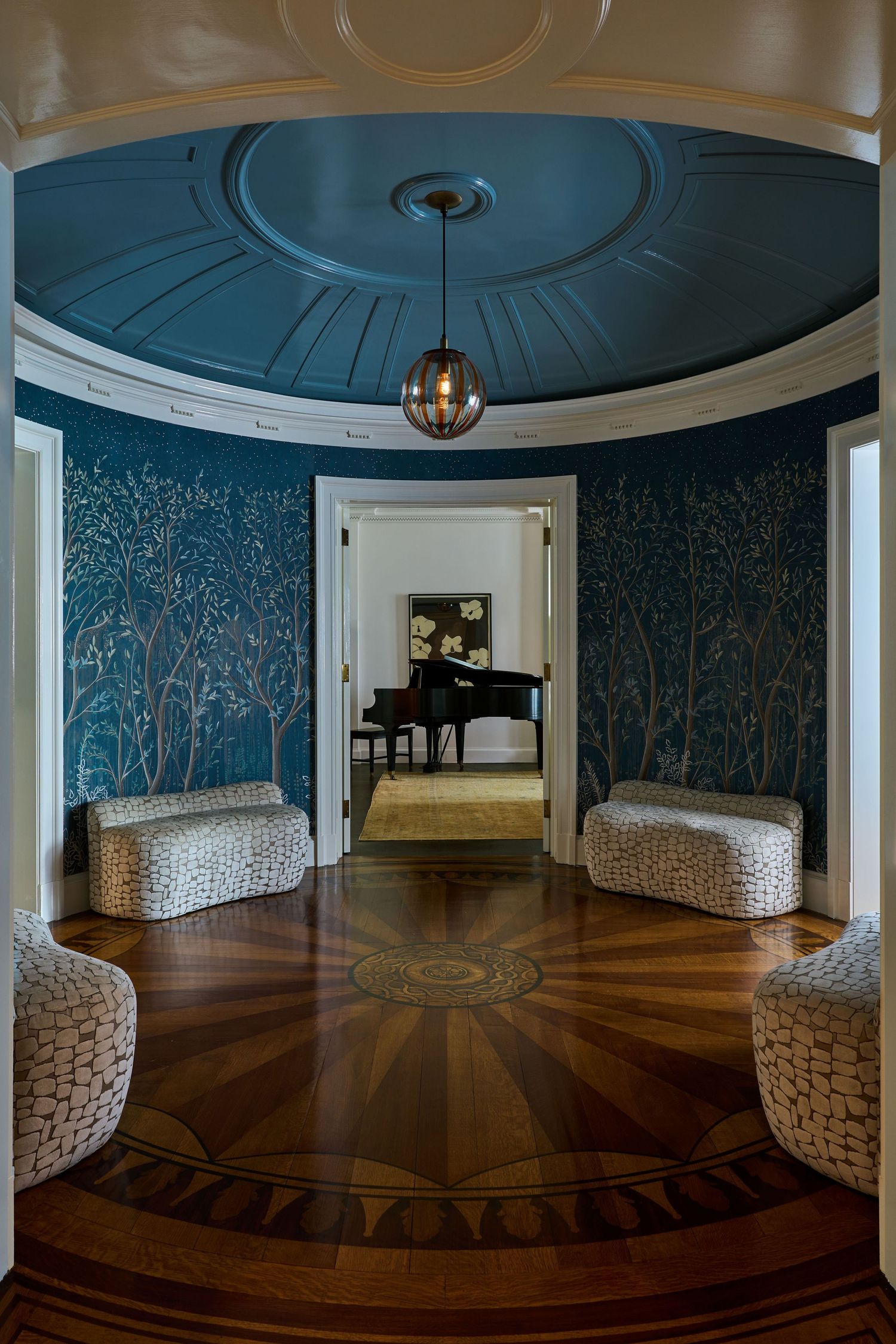 Entry Foyer in a Park Avenue residence. Design by Studio Vogelsang