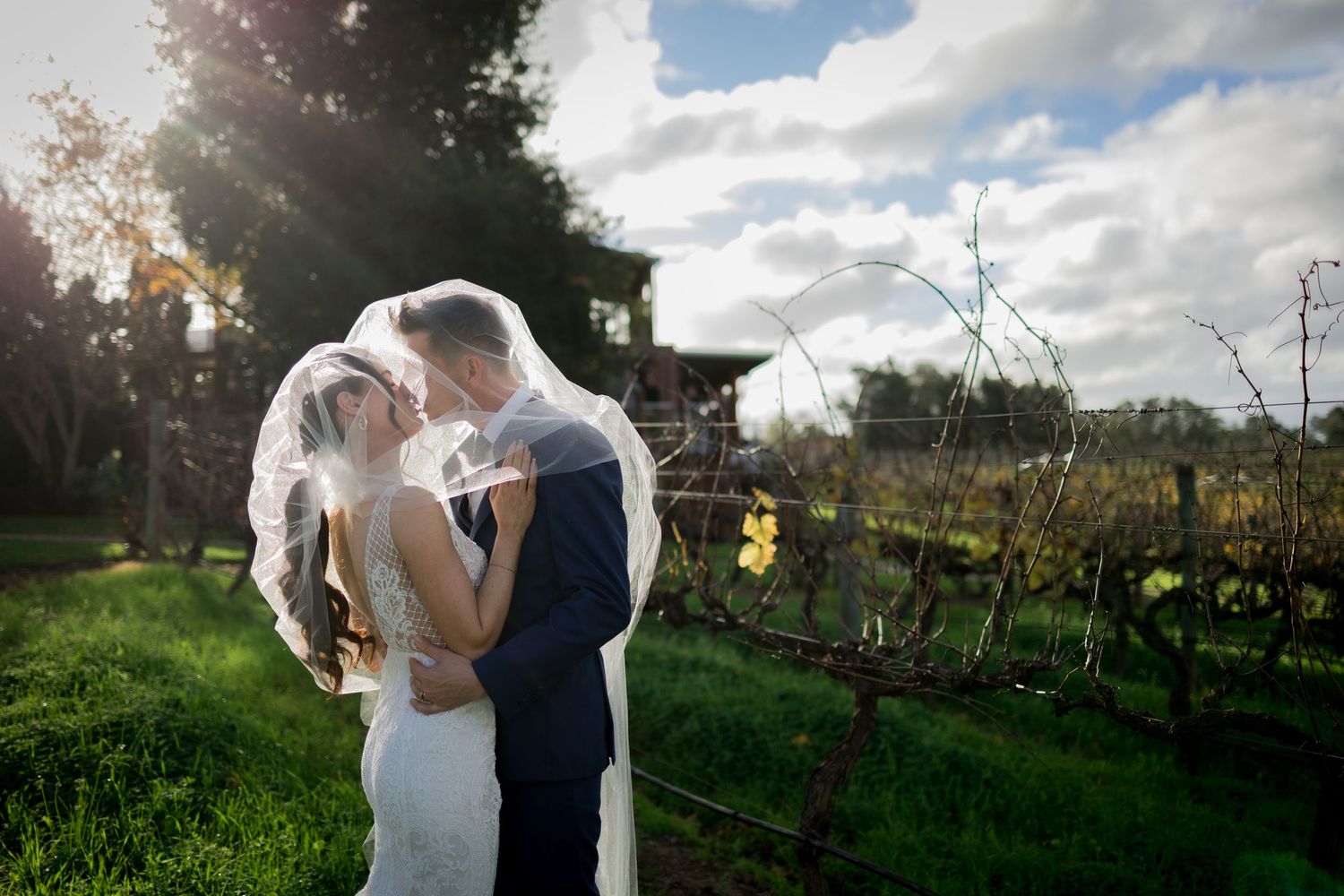 couple wedding at Sittella Winery, located at Swan Valley Perth, candid moment captured by Willie Thow Photography