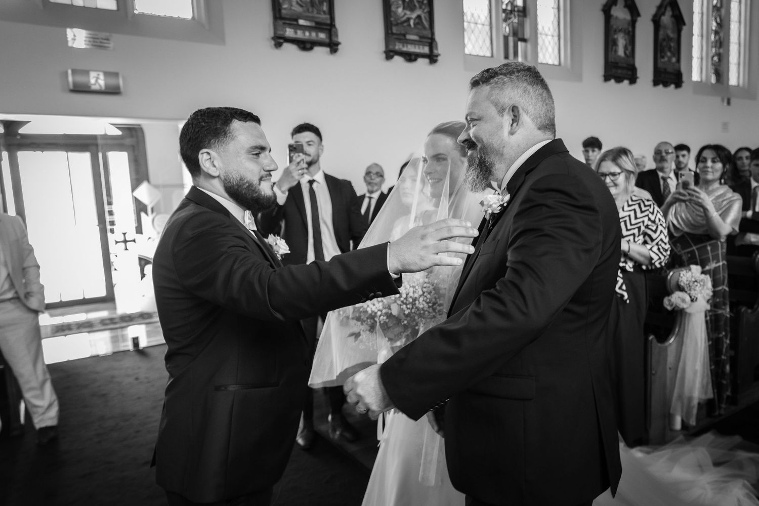 christian wedding at St Mary Star of the Sea