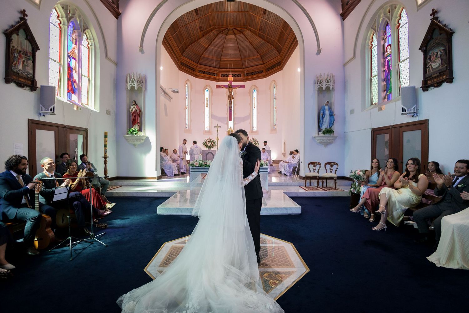 christian wedding at St Mary Star of the Sea