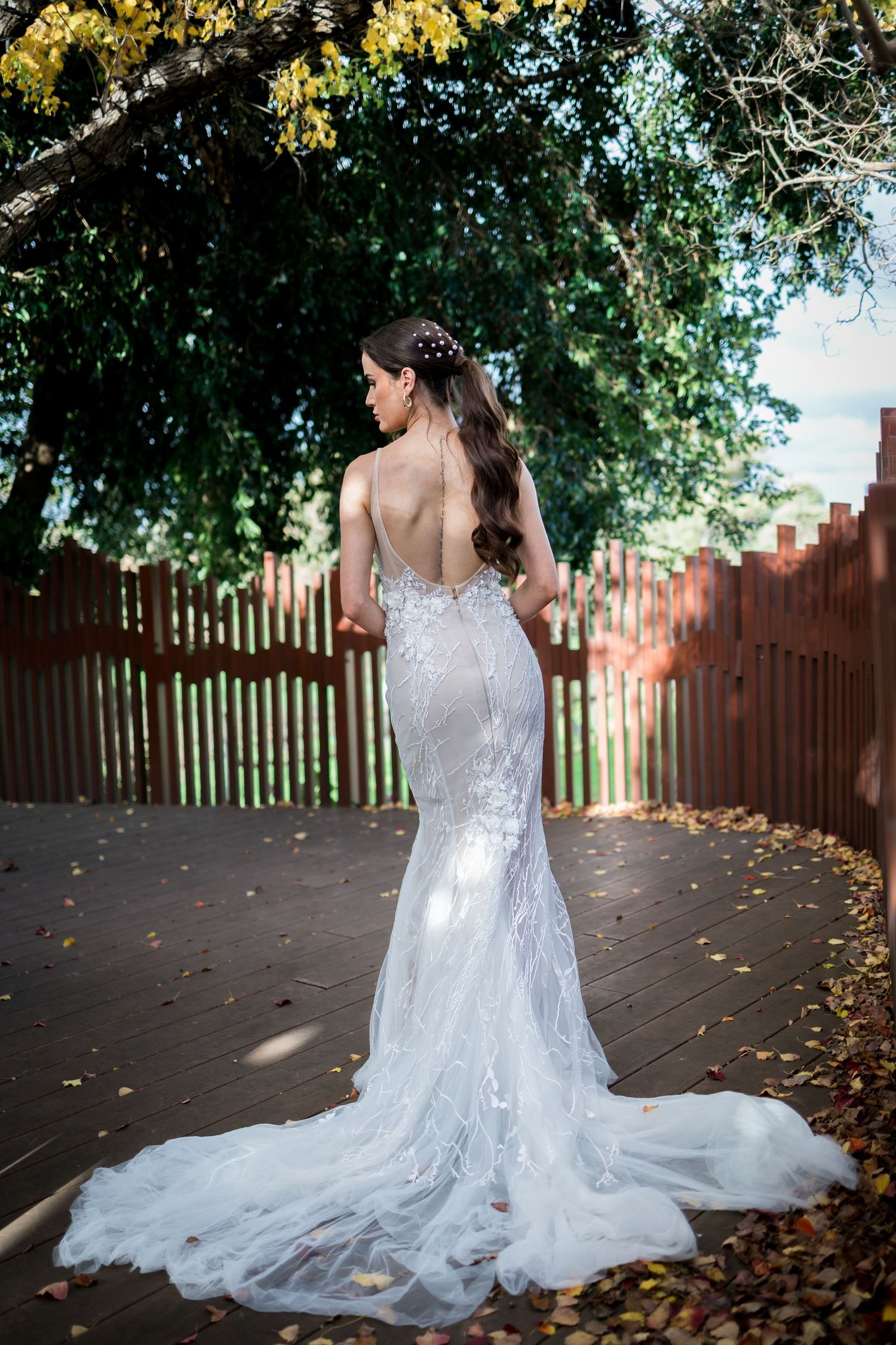 couple at sittella winery wedding, vineyard wedding, photos by willie thow photography, gown designed by Meeting Grace Bridal