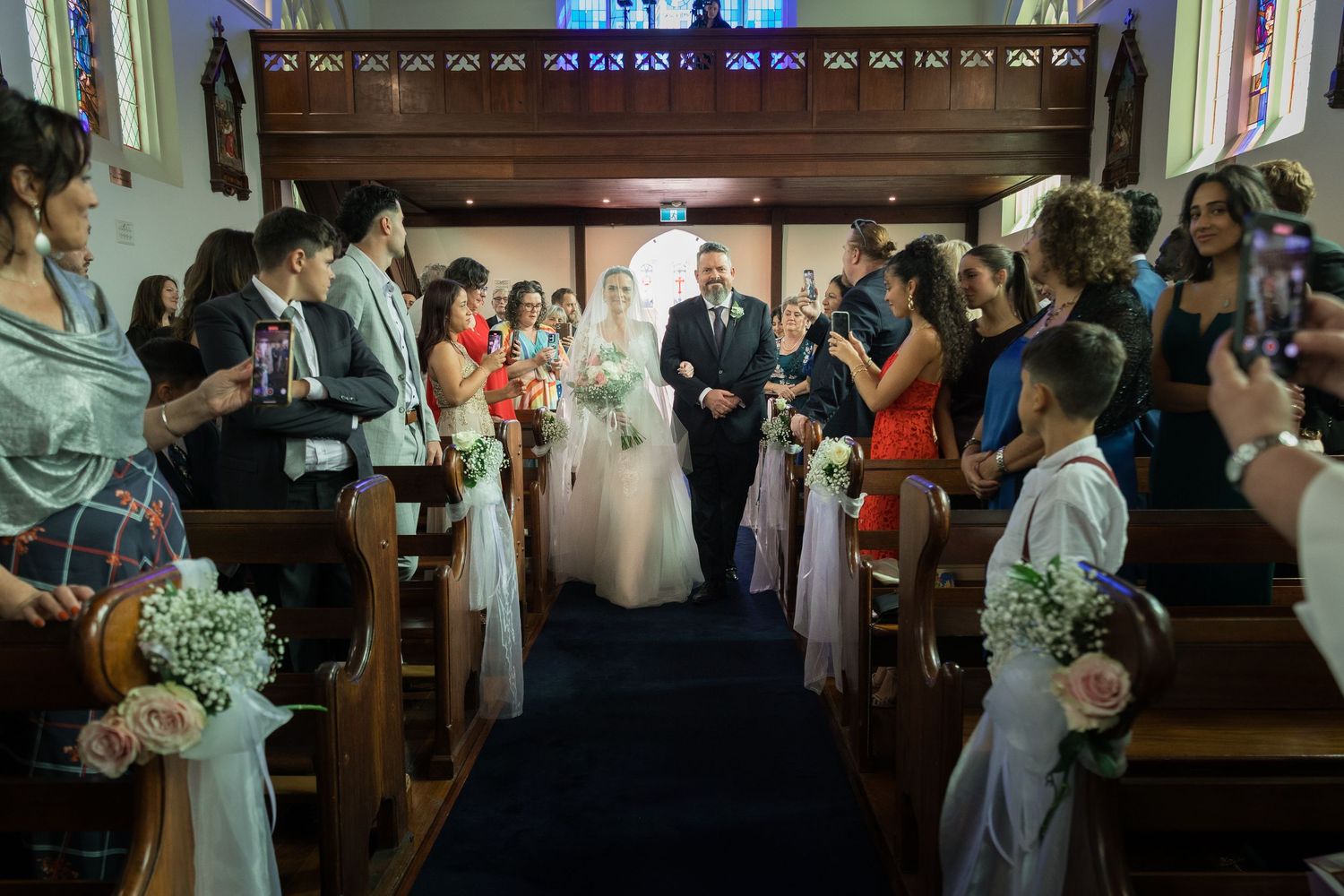 christian wedding at St Mary Star of the Sea