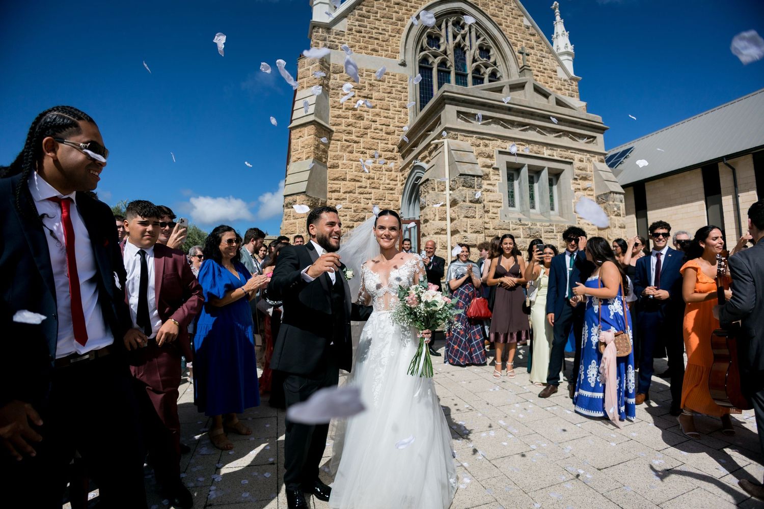 christian wedding at St Mary Star of the Sea