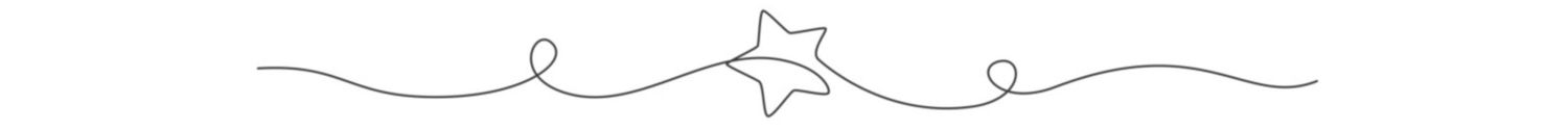 A simple decorative hand-drawn line with small curling embellishments at each end.