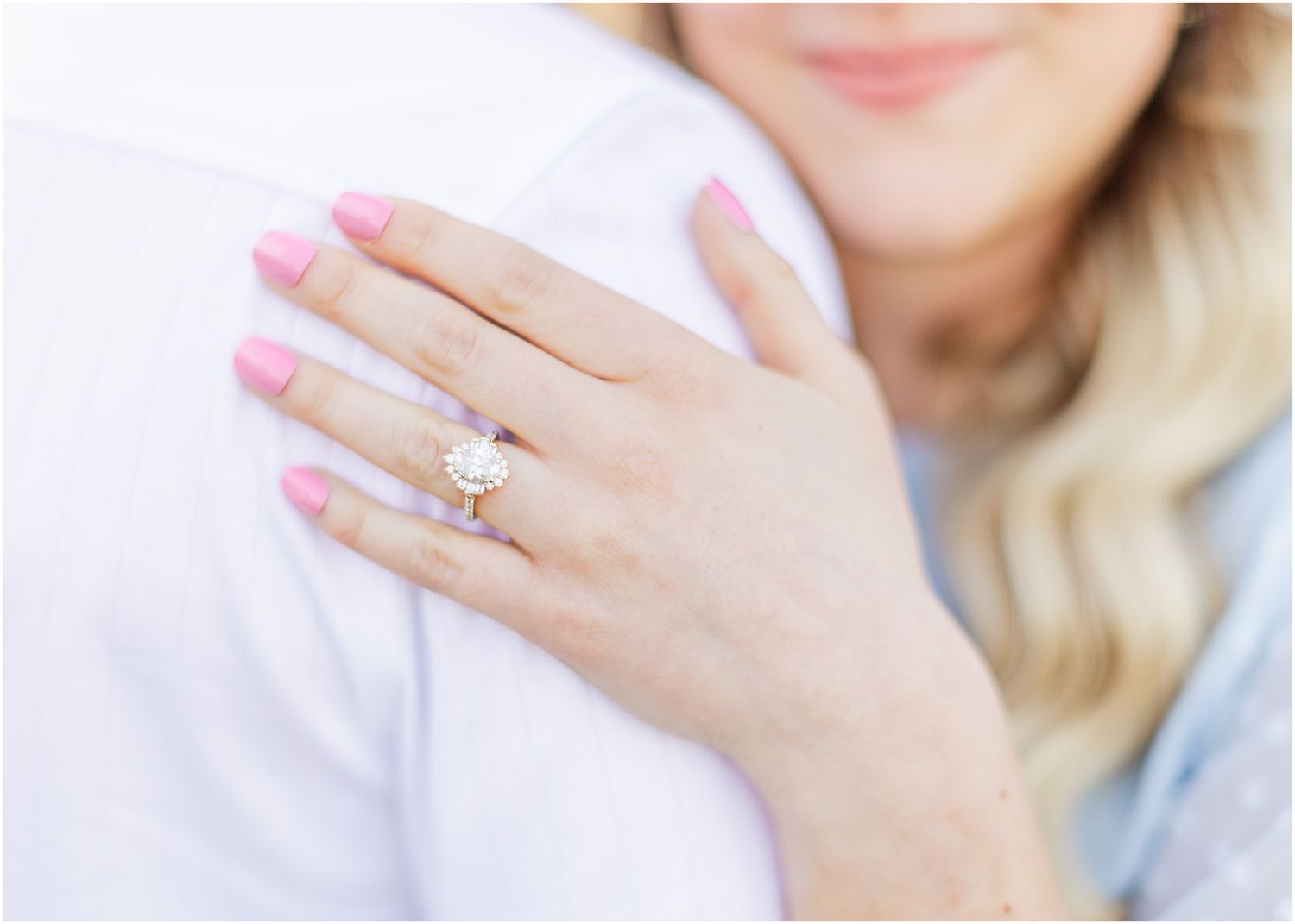 Katie Strzelec Photography Forest Park St Louis Missouri Golden Hour Engagement Portrait Session Art Hill Emerson Grand Basin