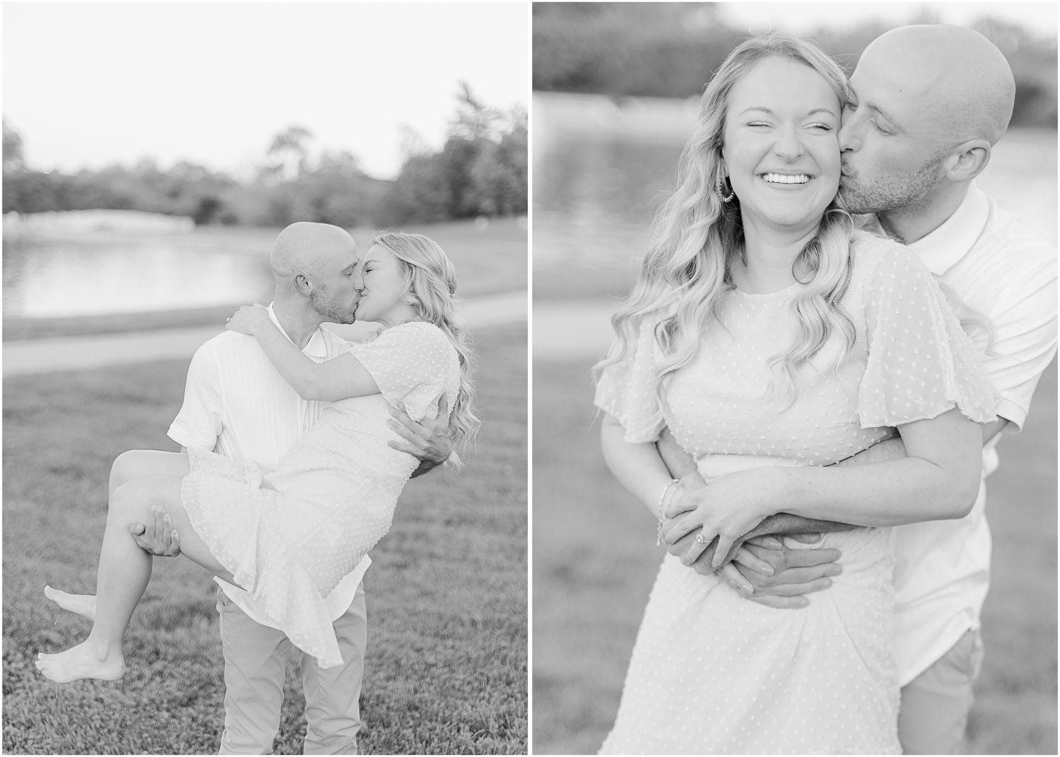 Katie Strzelec Photography Forest Park St Louis Missouri Golden Hour Engagement Portrait Session Art Hill Emerson Grand Basin