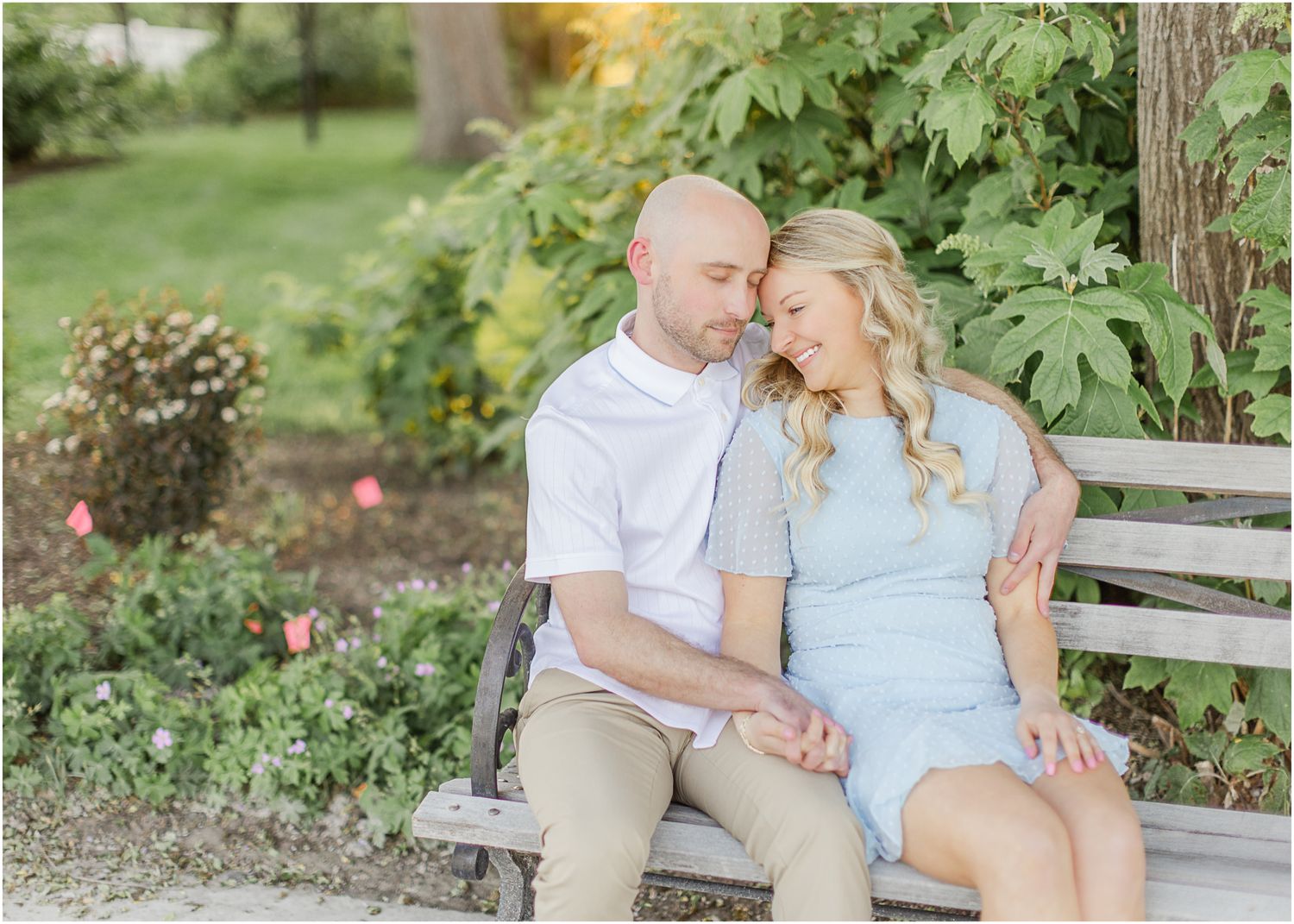 Katie Strzelec Photography Forest Park St Louis Missouri Golden Hour Engagement Portrait Session Art Hill Emerson Grand Basin