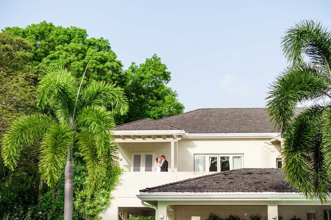 destination wedding reception venue at villa aama, sandy lane barbados