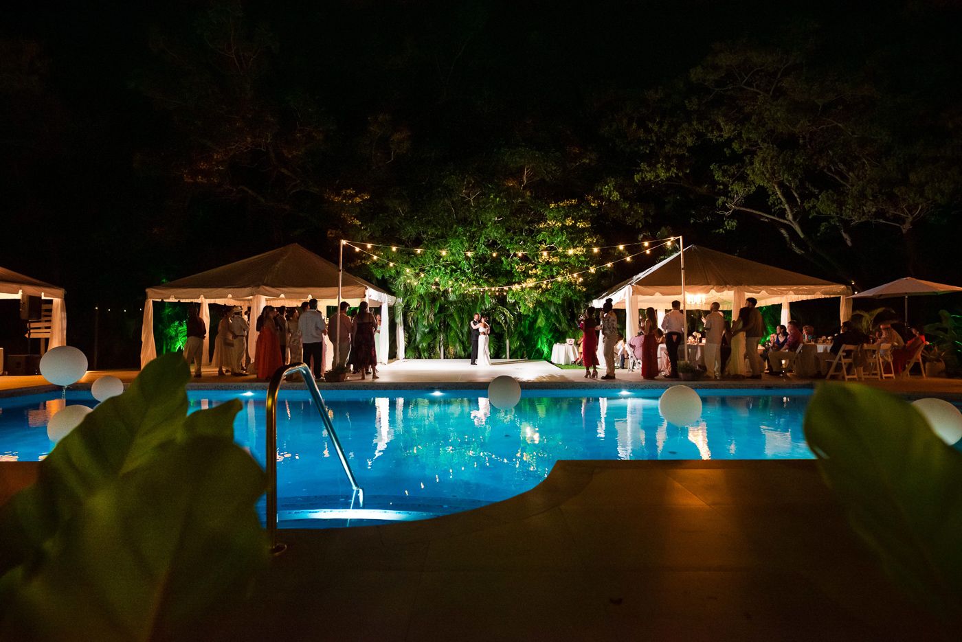 destination wedding reception venue at villa aama, sandy lane barbados